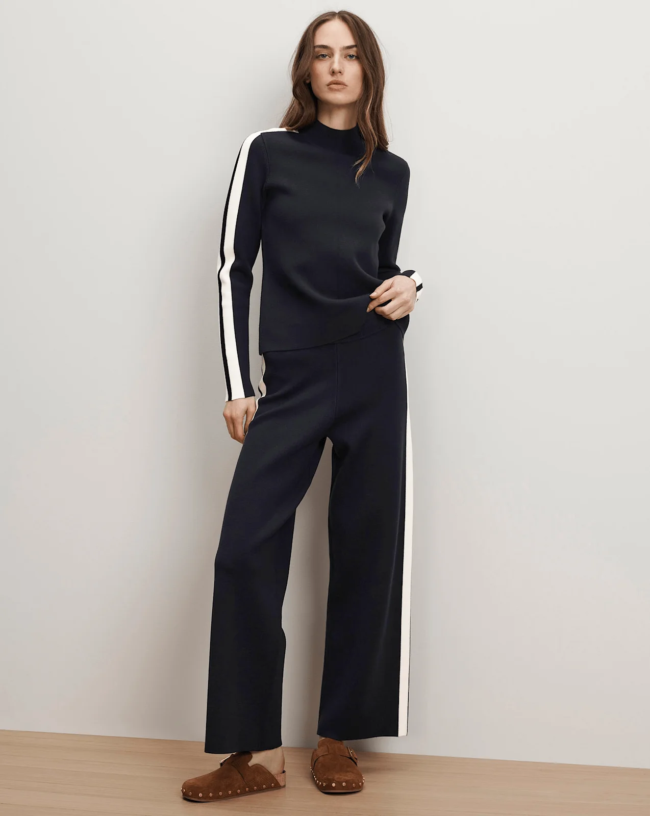 Veronica Beard - Jenkins Knit Wide - Leg Pant