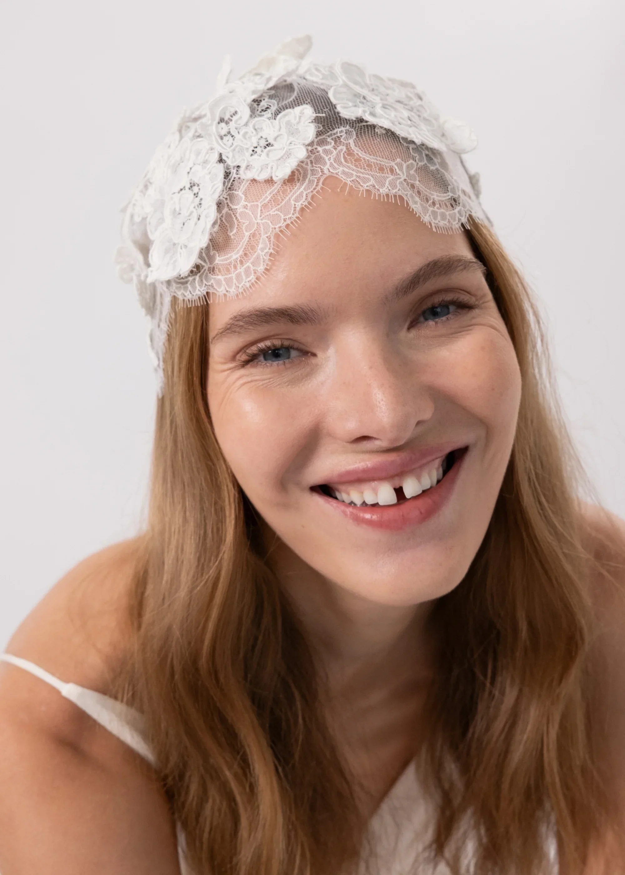 Jennifer Behr - Lace Juliet Cap - Image 3