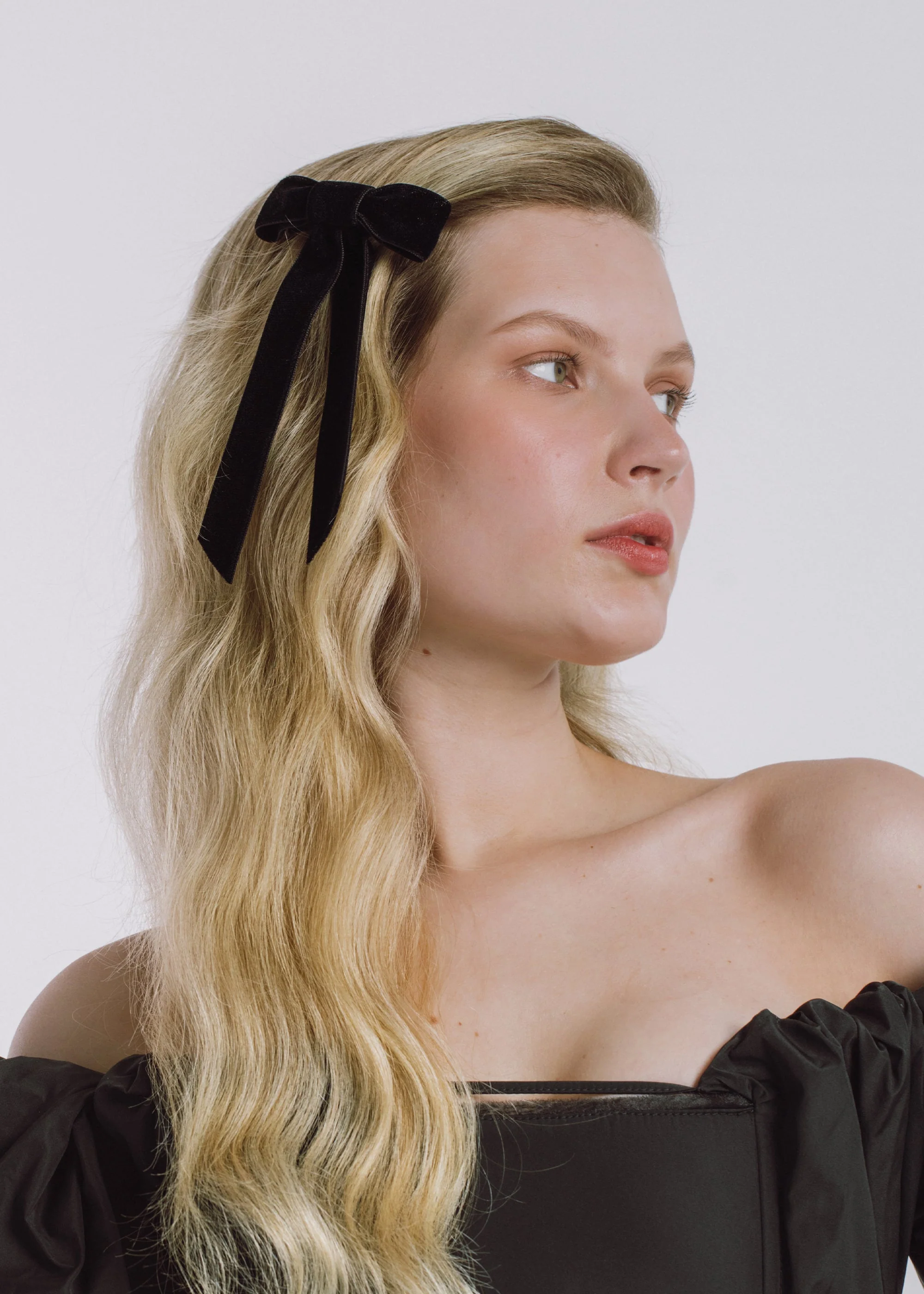 Jennifer Behr - Velvet Bow Barrette - Image 3