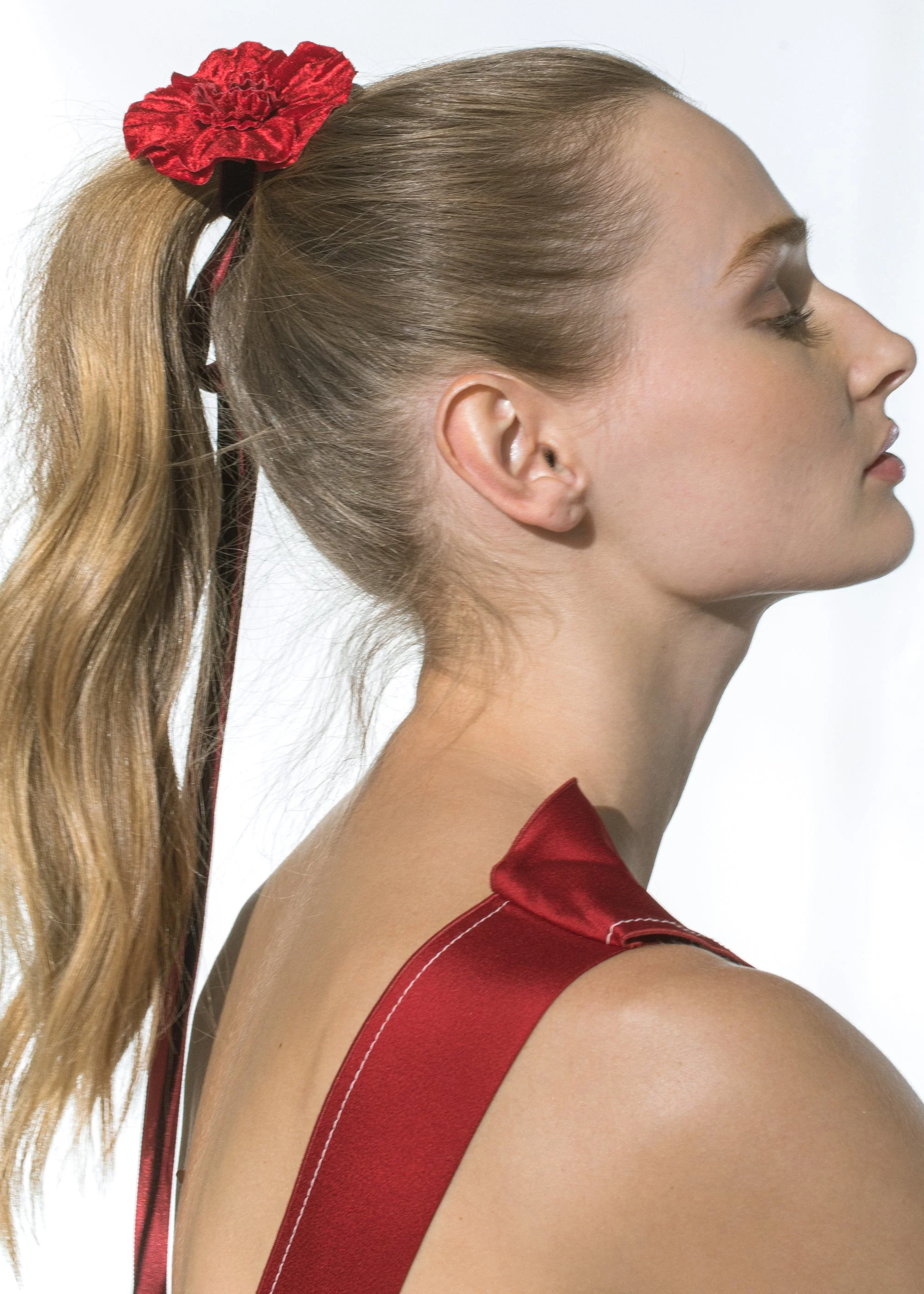 Jennifer Behr - Velvet Posy Ribbon Tie - Image 5