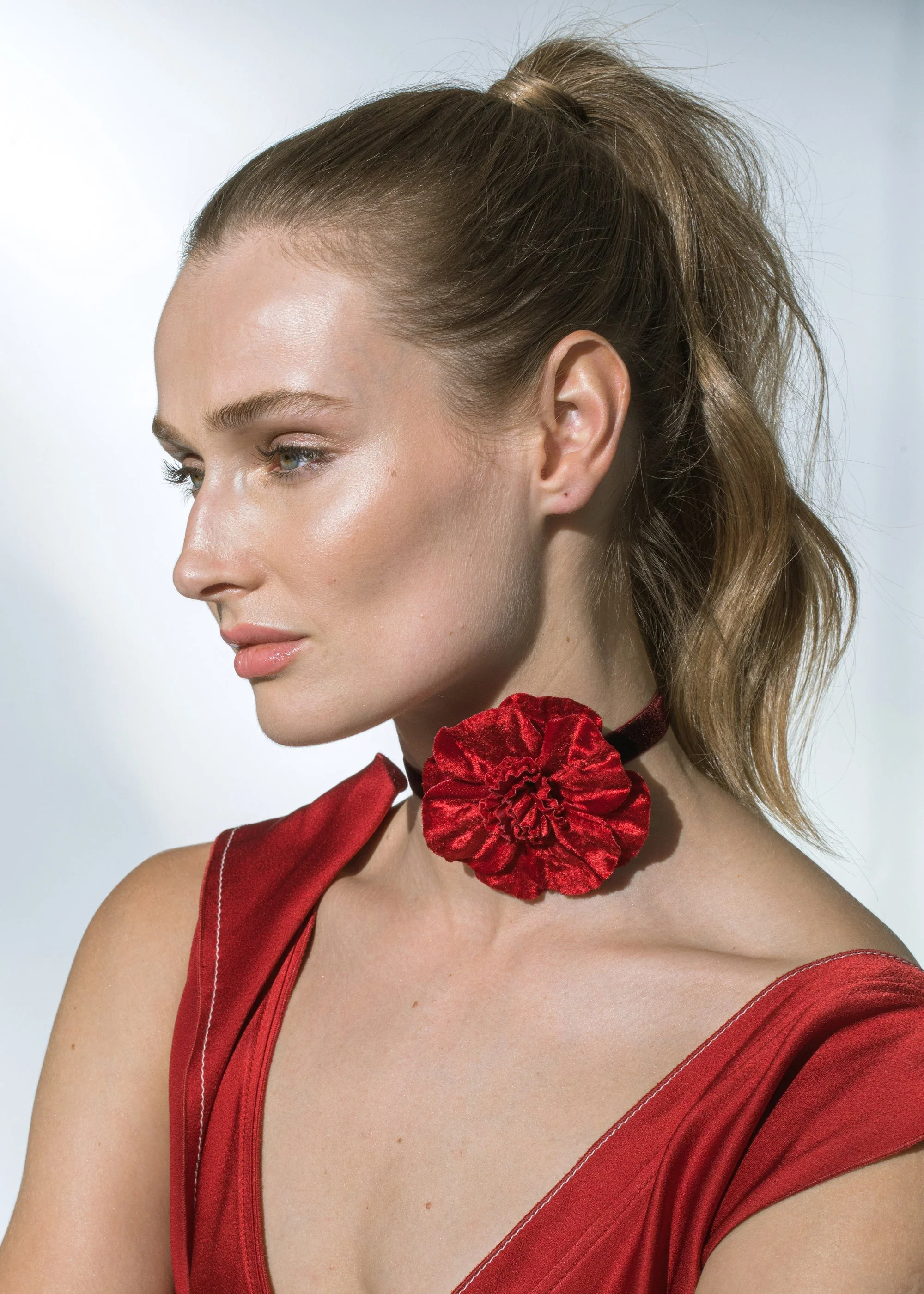Jennifer Behr - Velvet Posy Ribbon Tie - Image 7