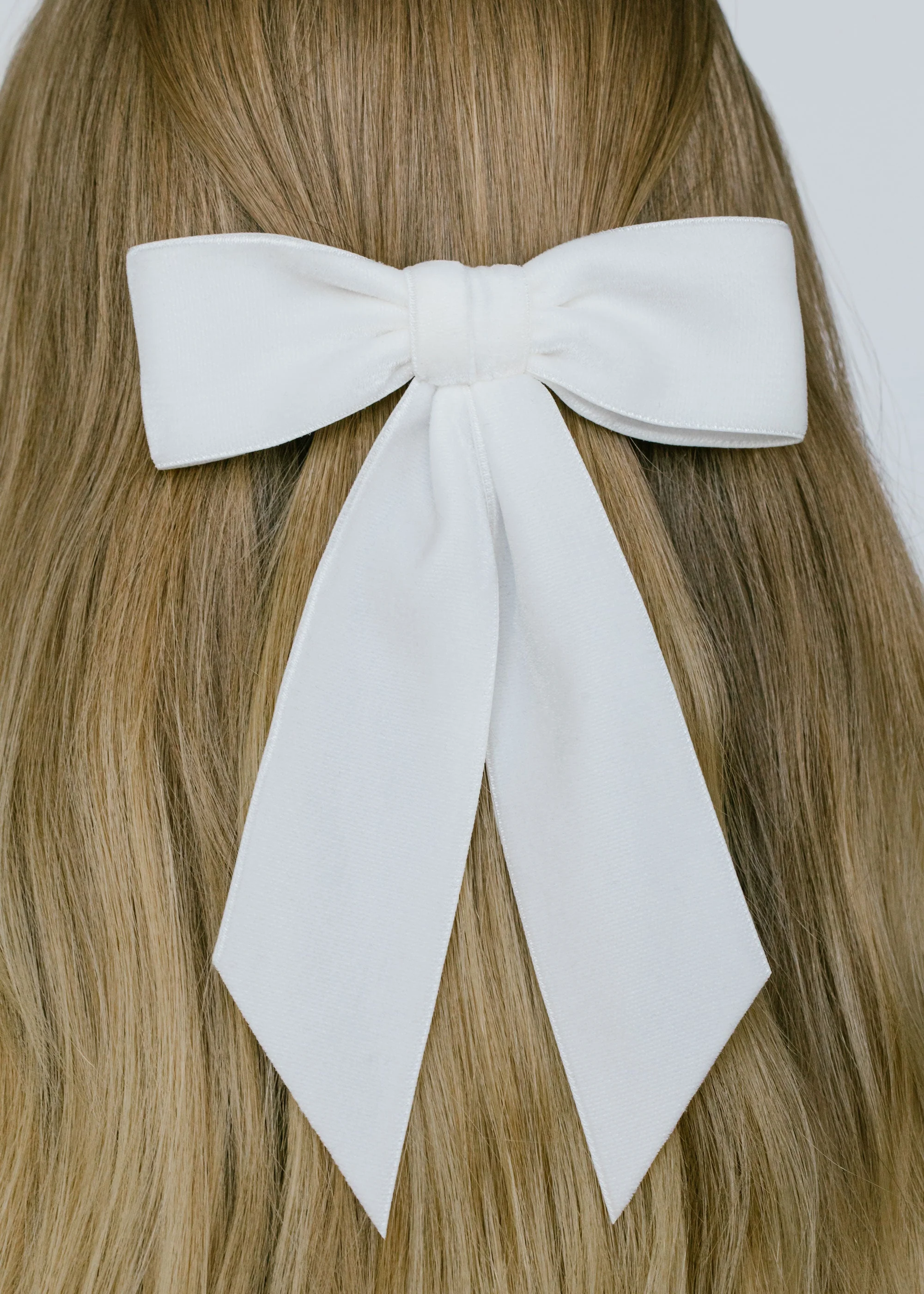 Jennifer Behr - Wide Velvet Bow Barrette - Image 2