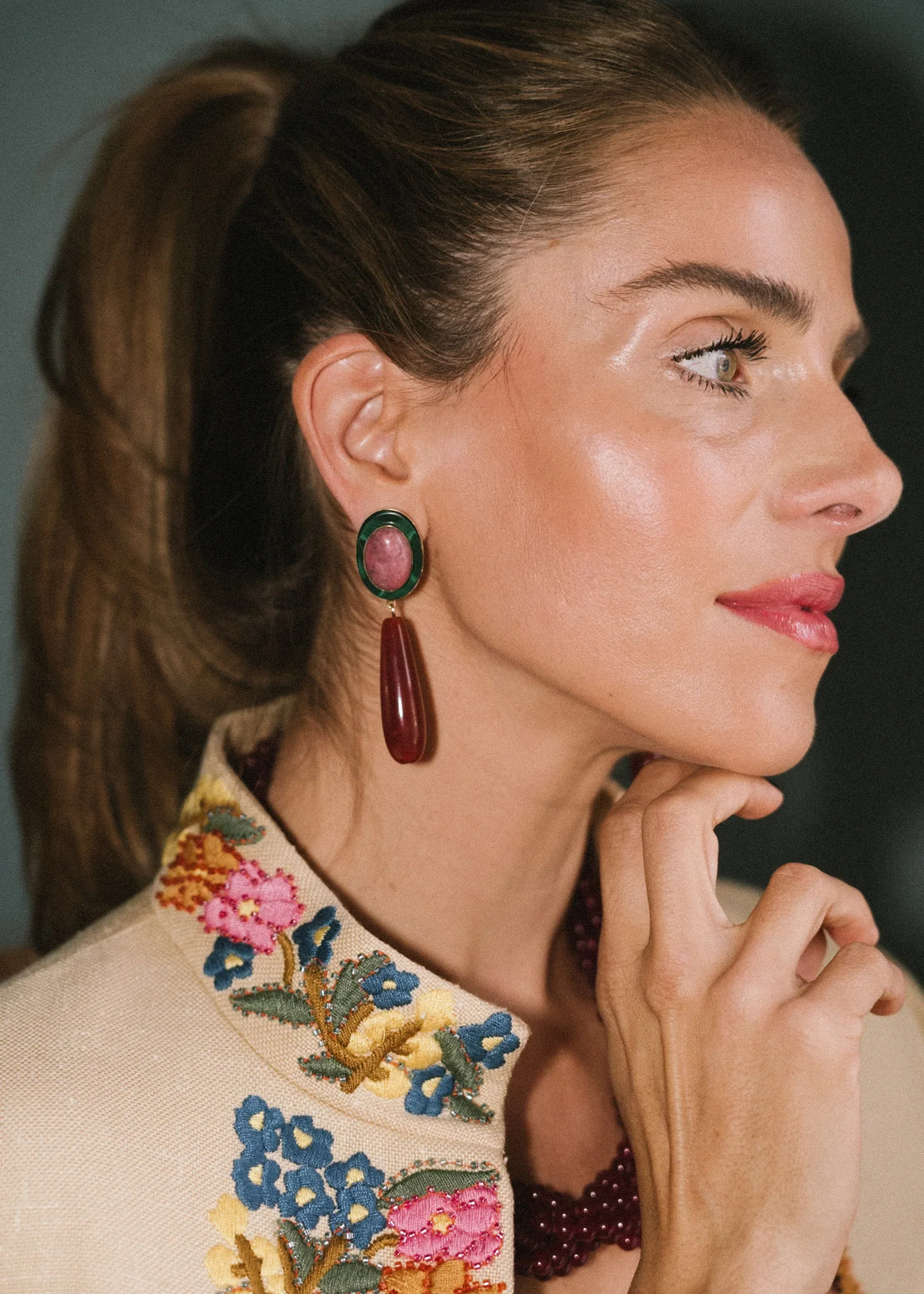Jennifer Behr - x Julia Berolzheimer Cora Earrings - Image 2