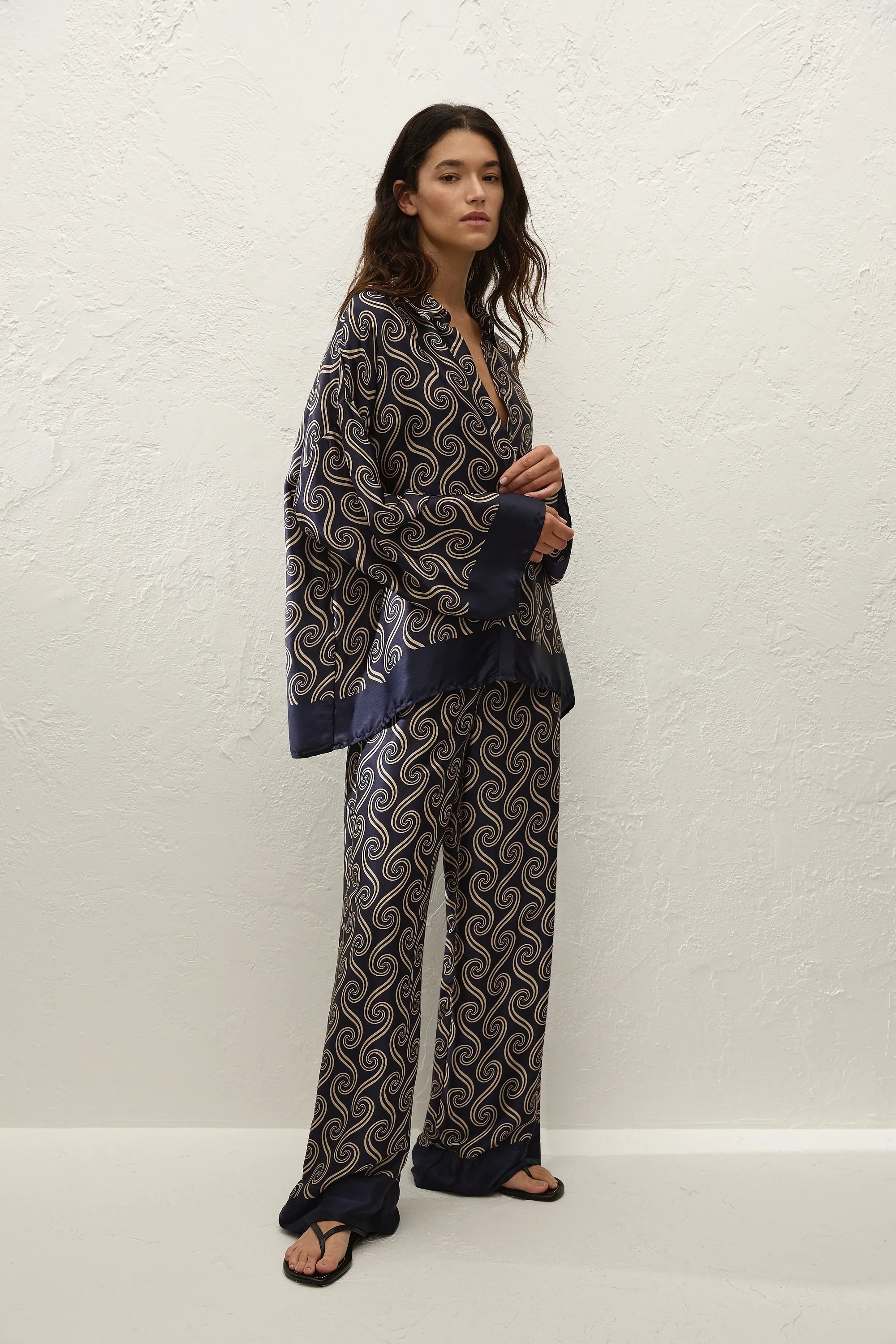Faithfull - Jensen Pant Juanita Swirl Indigo - Image 3