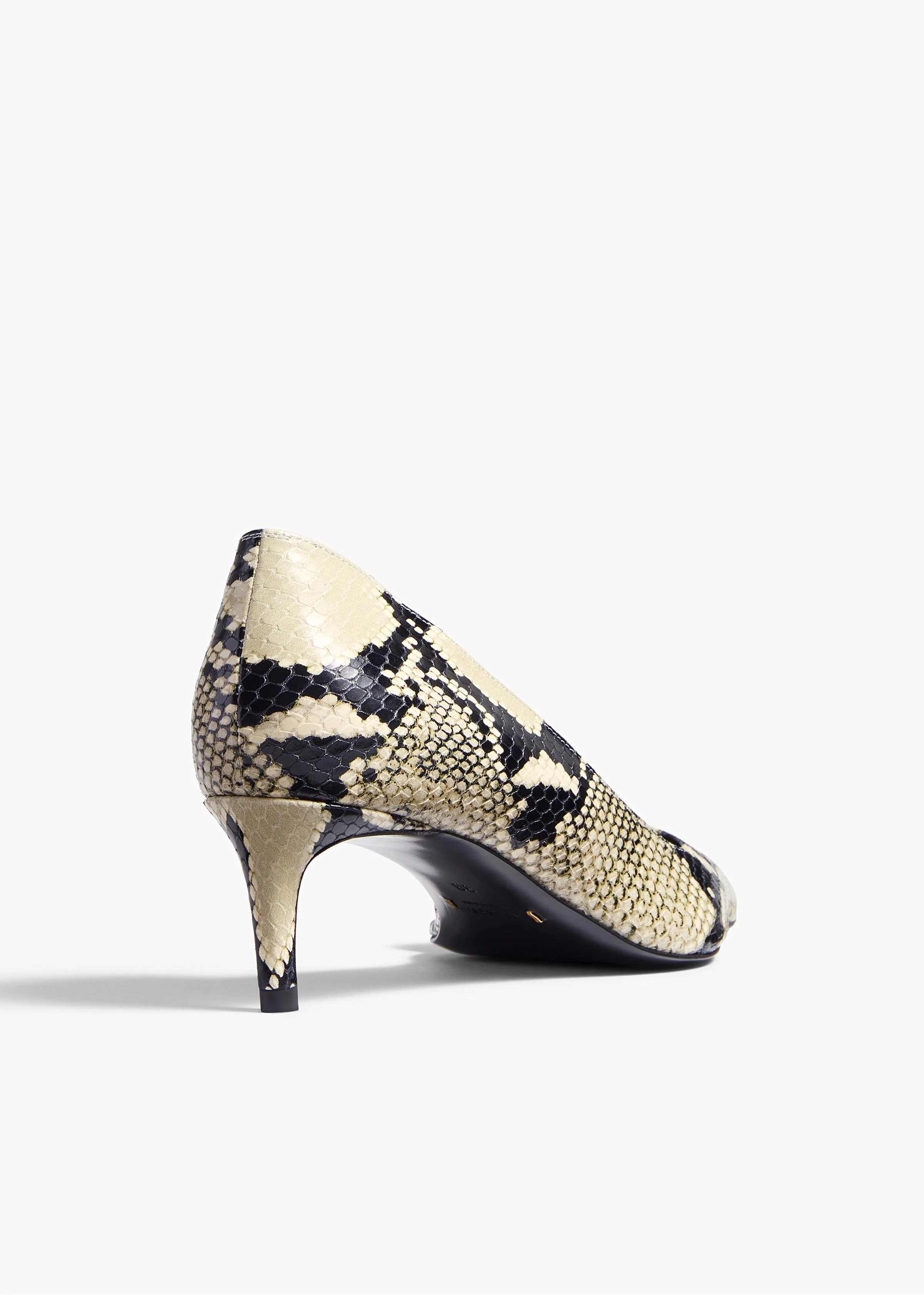 Khaite - Jett D'Orsay Low Pump in Natural Python - Embossed Leather - Image 9
