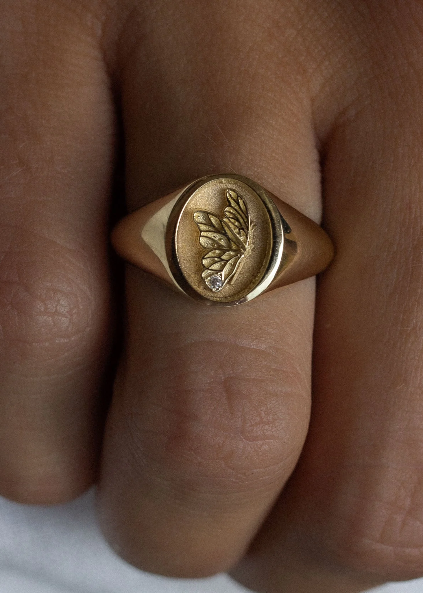Kinn - Juliette Butterfly Signet Ring - Image 2