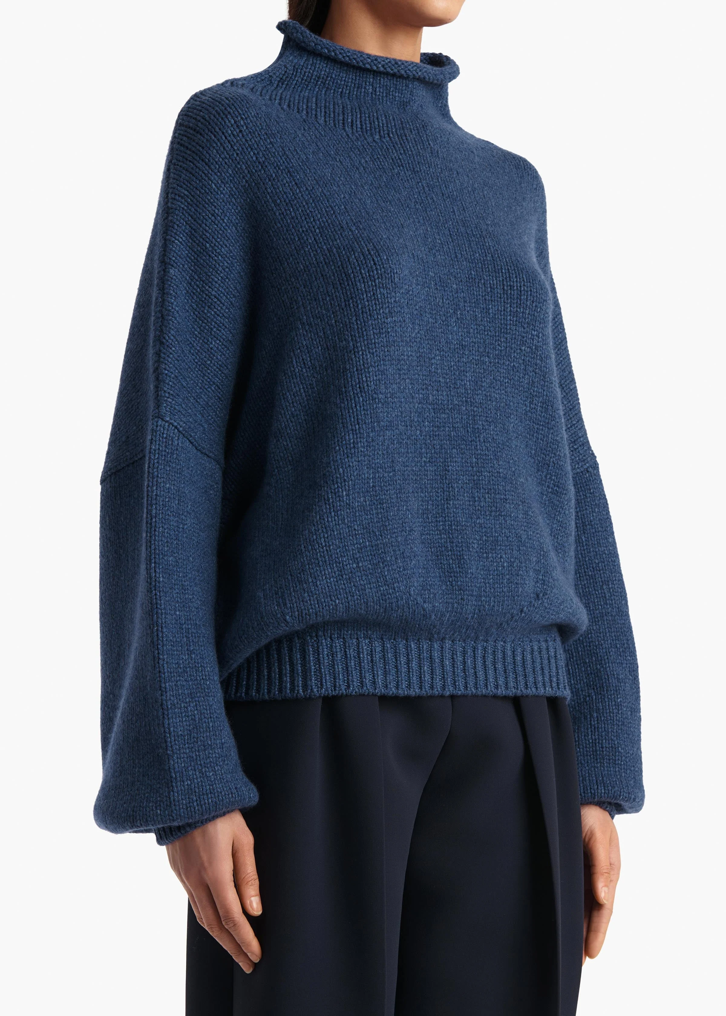Khaite - Juniper Sweater in Indigo - Image 12