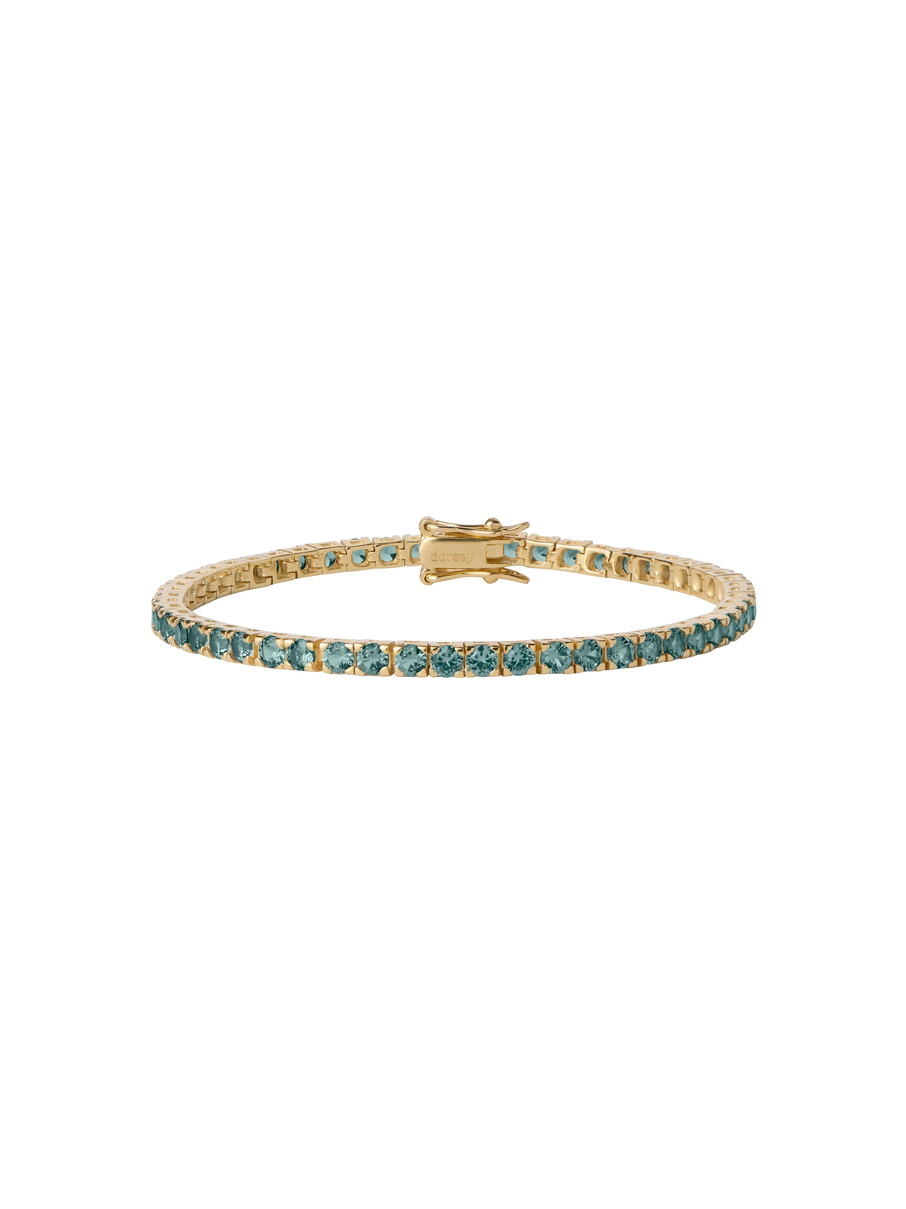 Dorsey - MOSS RIVIÈRE BRACELET IN 3MM LAB LIGHT GREEN TOURMALINE - Image 2