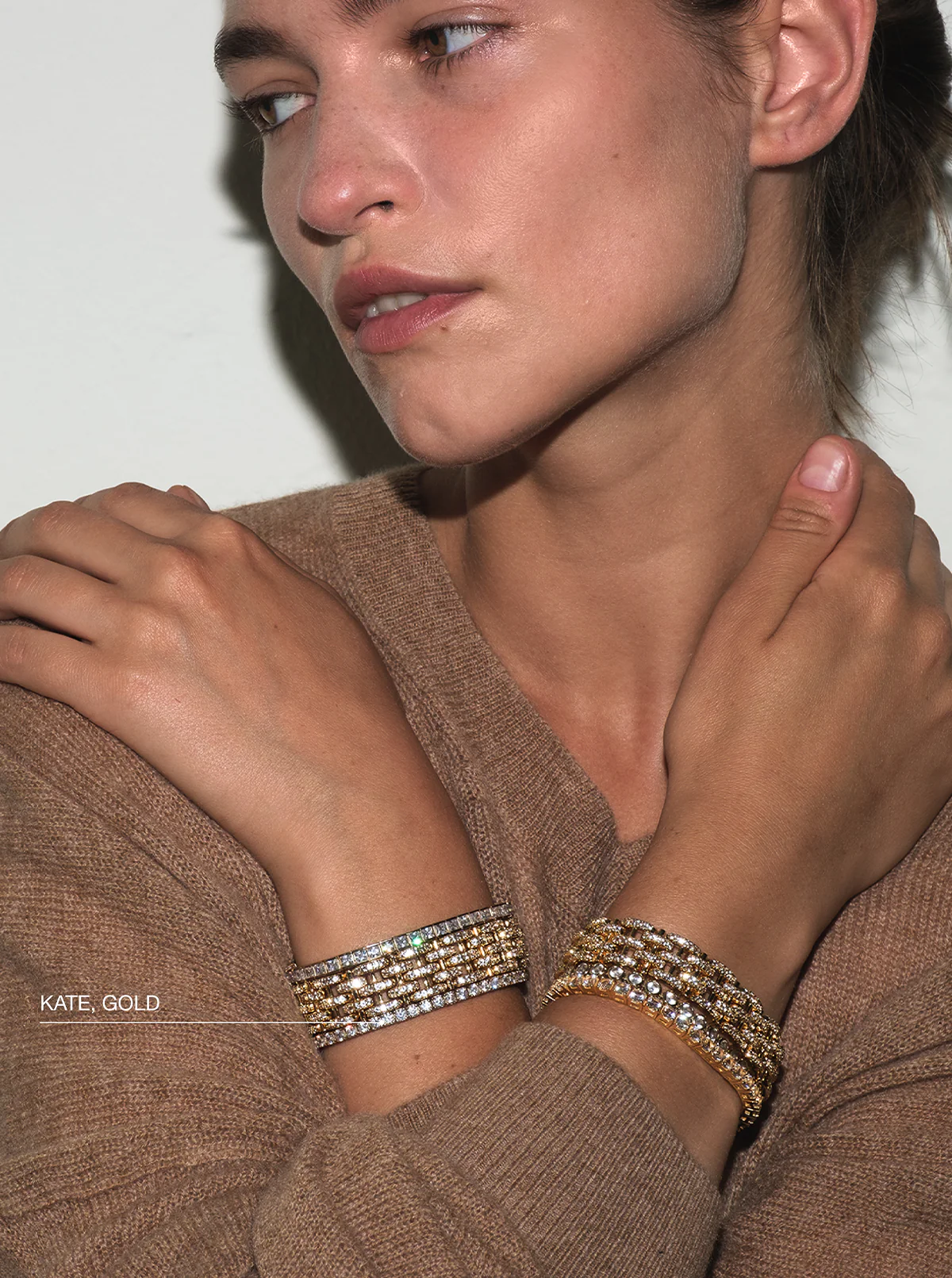 Dorsey - KATE RIVIÈRE BRACELET IN 3MM LAB WHITE SAPPHIRE - Image 4