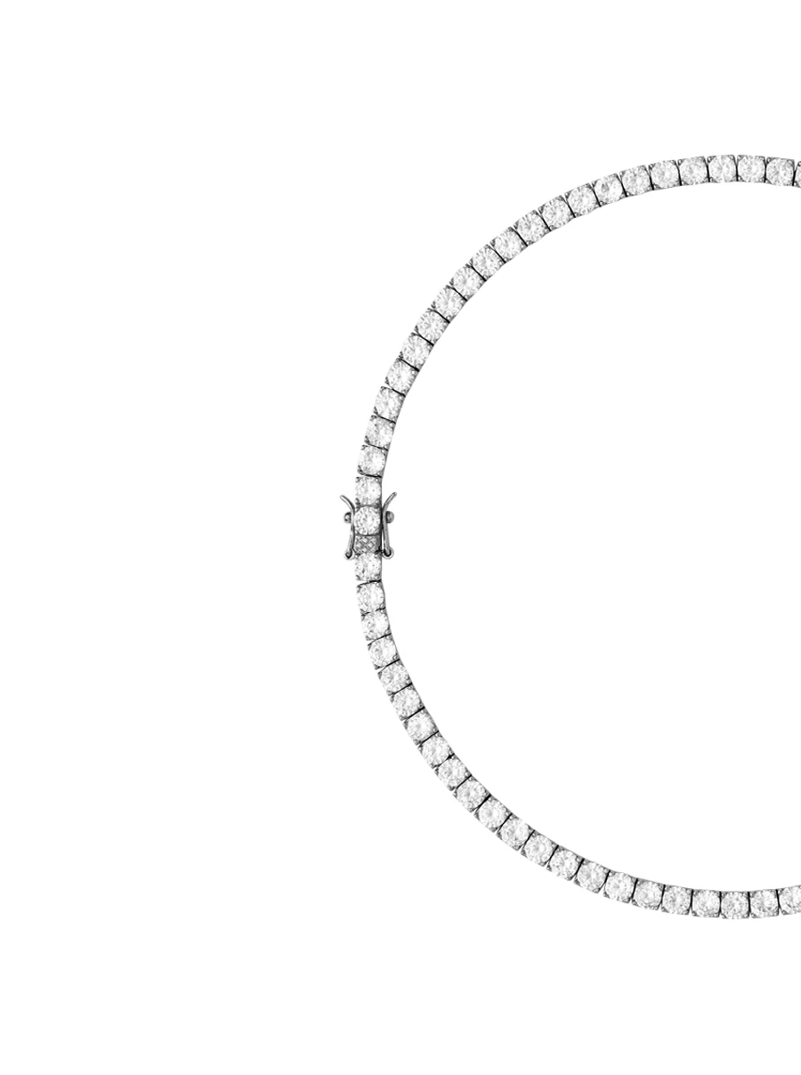 Dorsey - KATE RIVIÈRE NECKLACE IN 4.5MM LAB WHITE SAPPHIRE - Image 2