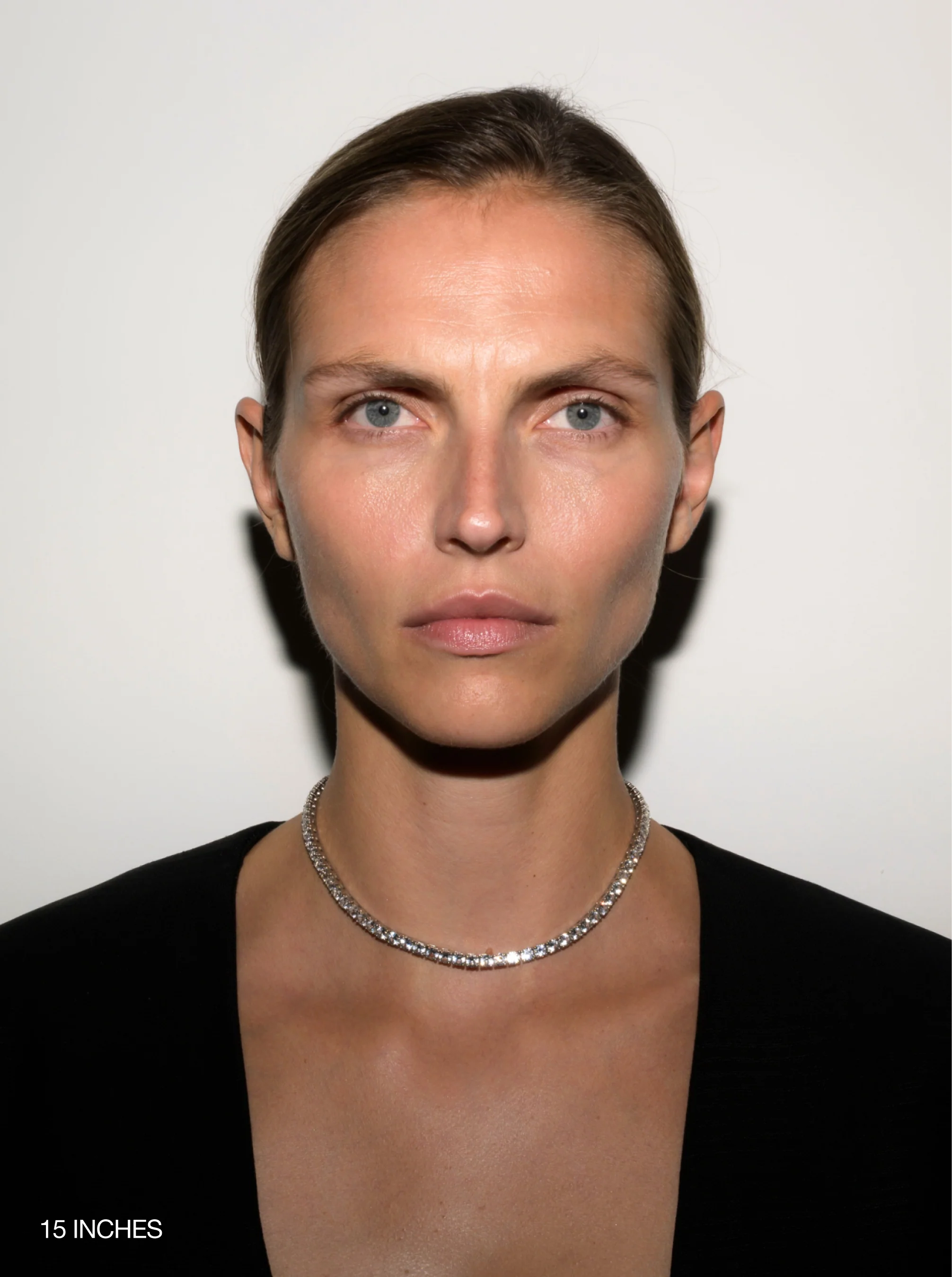 Dorsey - KATE RIVIÈRE NECKLACE IN 4.5MM LAB WHITE SAPPHIRE - Image 3