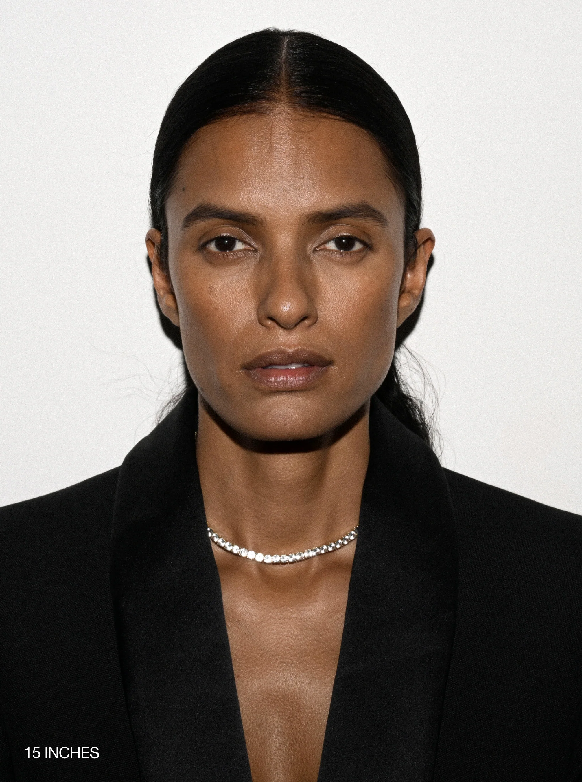 Dorsey - KATE RIVIÈRE NECKLACE IN 4.5MM LAB WHITE SAPPHIRE - Image 4