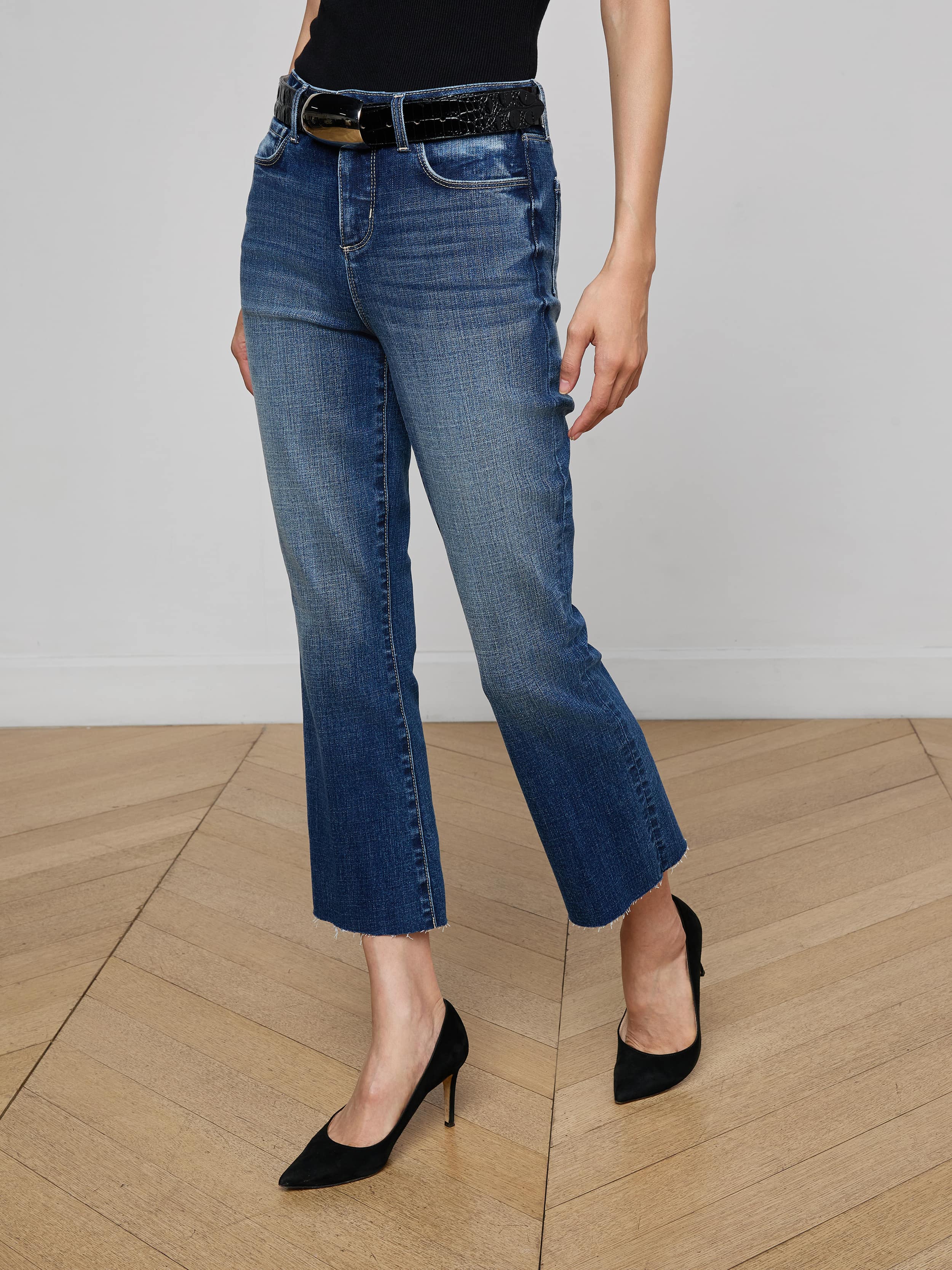 L'AGENCE - Kendra Cropped Flare Jean - Image 9
