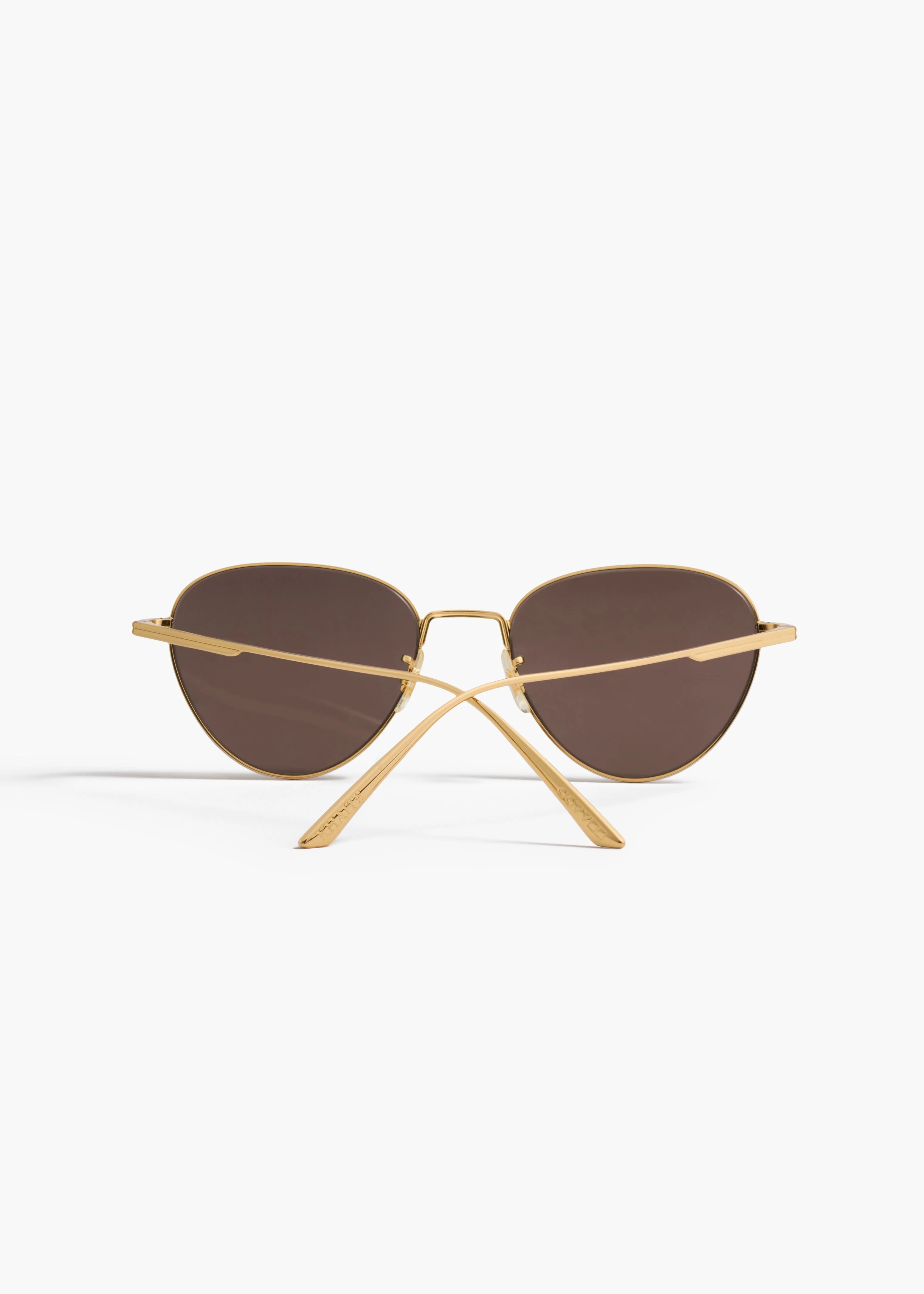 Khaite - x Oliver Peoples 1991C in Gold and Brown - Image 3