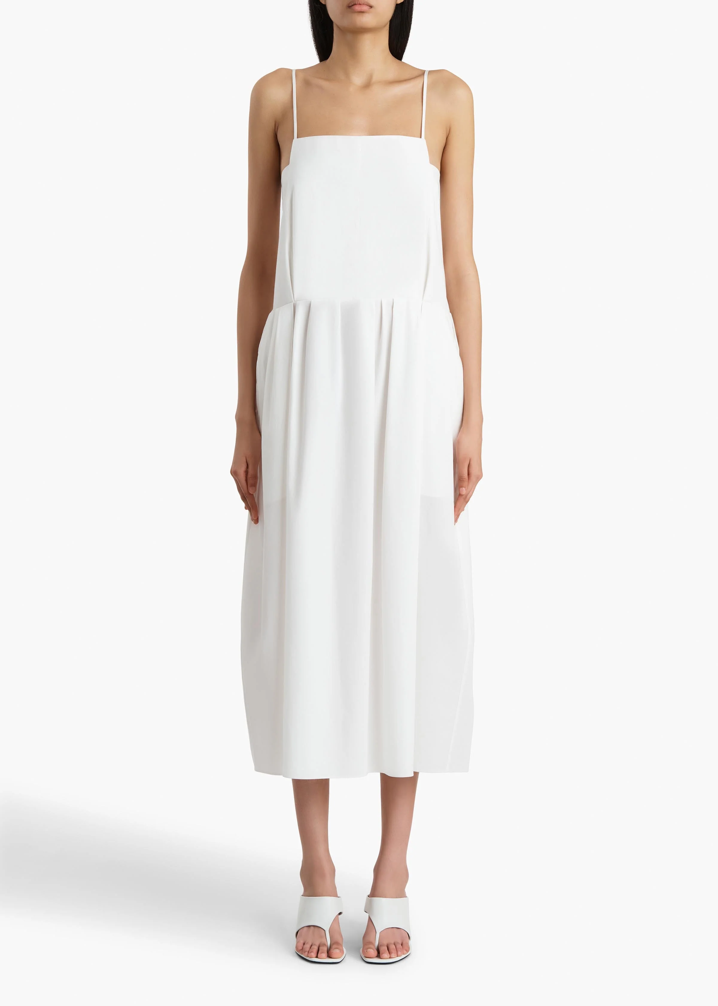 Khaite - Adira Dress in Chalk - Image 3