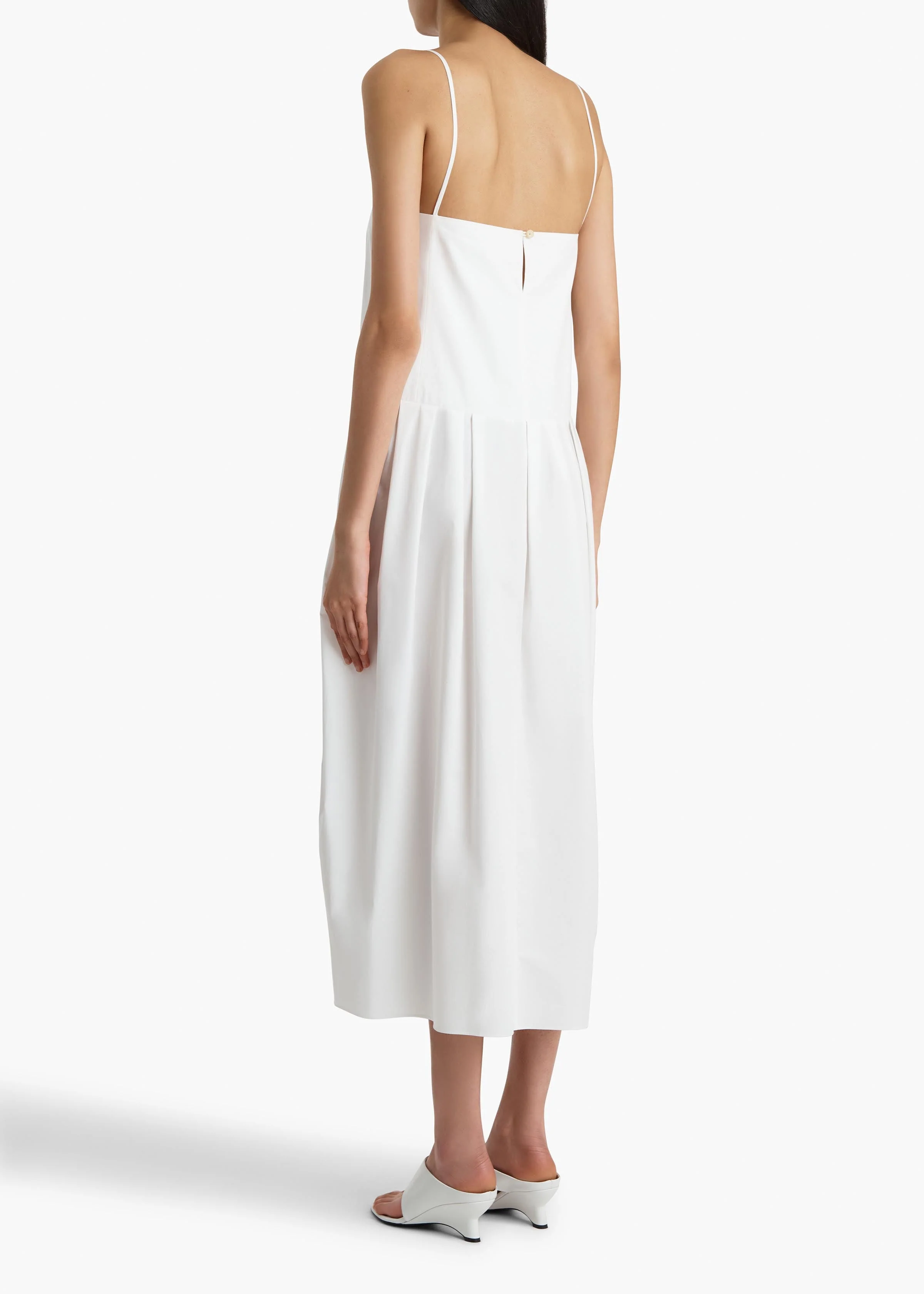 Khaite - Adira Dress in Chalk - Image 4