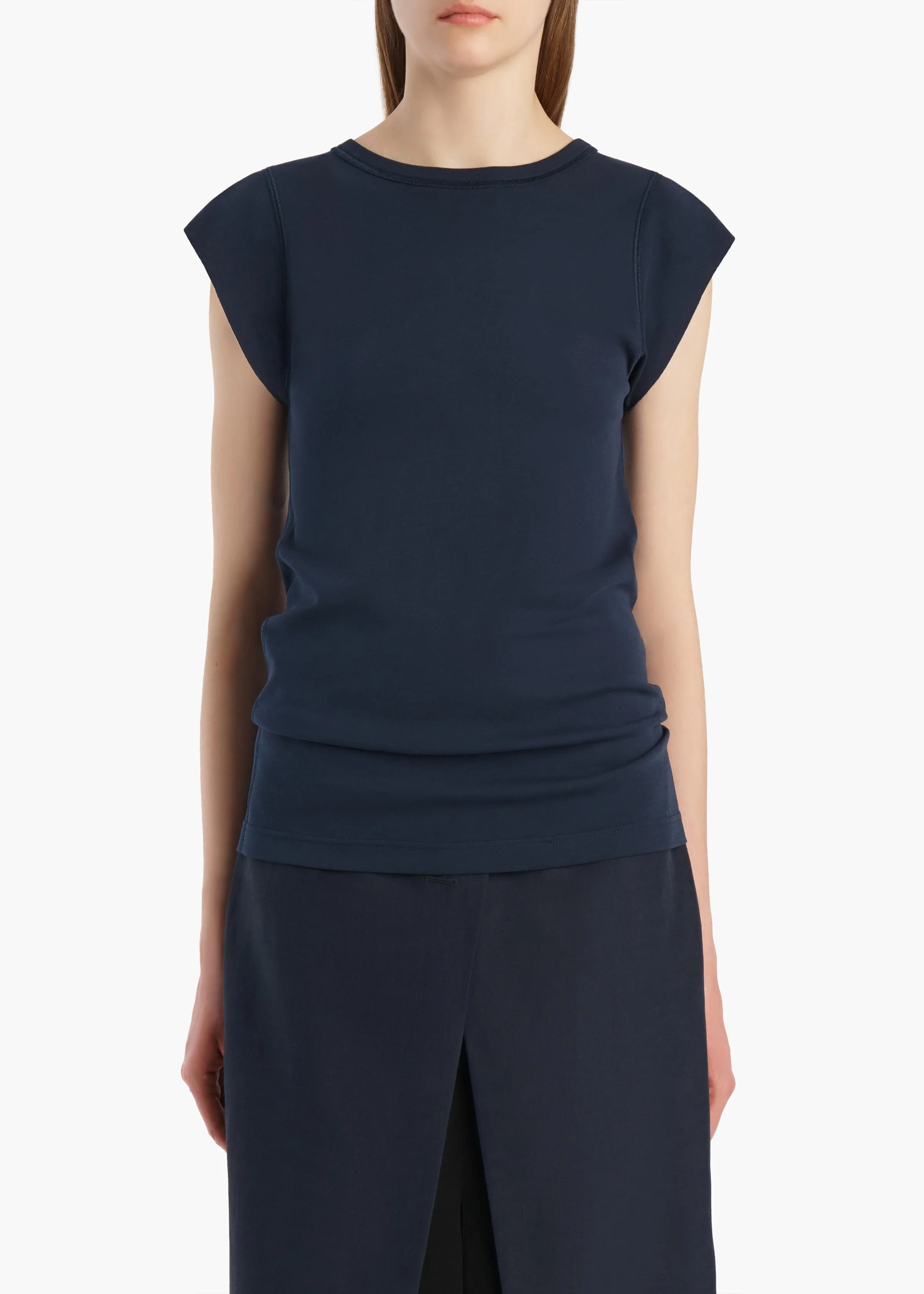 Khaite - Angel Top in Dark Navy - Image 3
