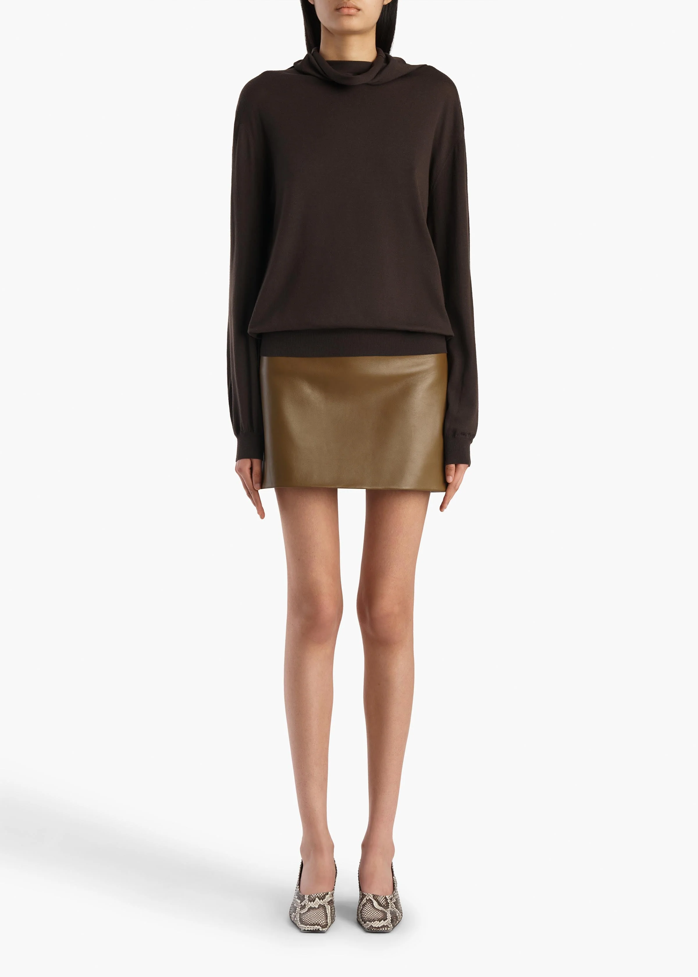 Khaite - Annette Sweater in Espresso - Image 2