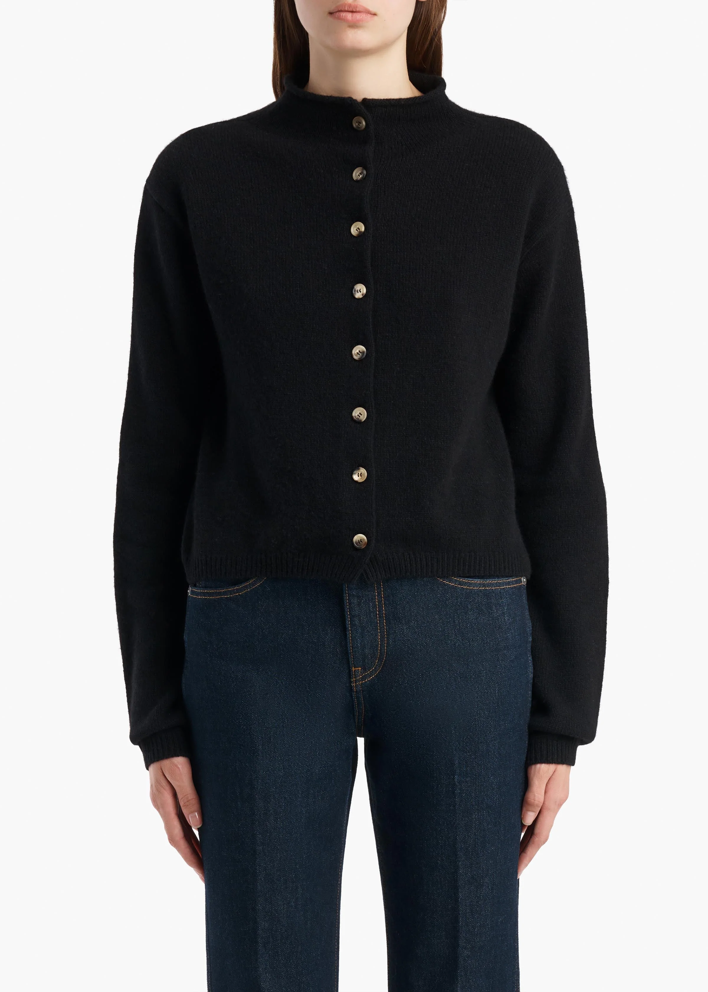 Khaite - Annora Cardigan in Midnight Navy - Image 3