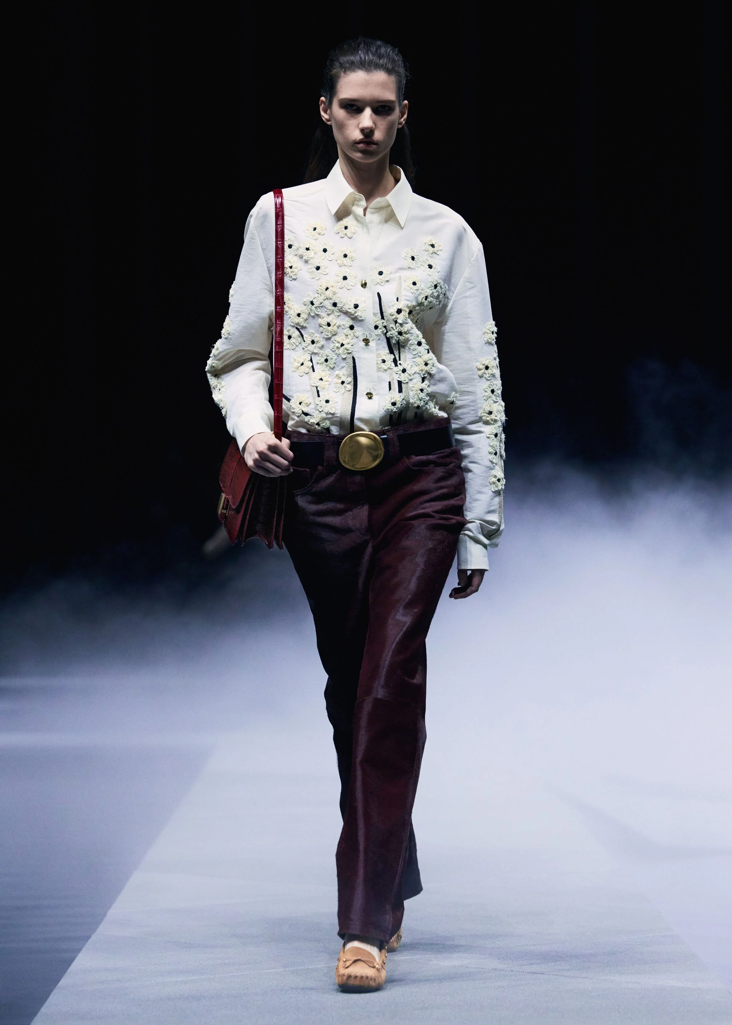 Khaite - Argo Top in Natural with Floral Embroidery - Image 7