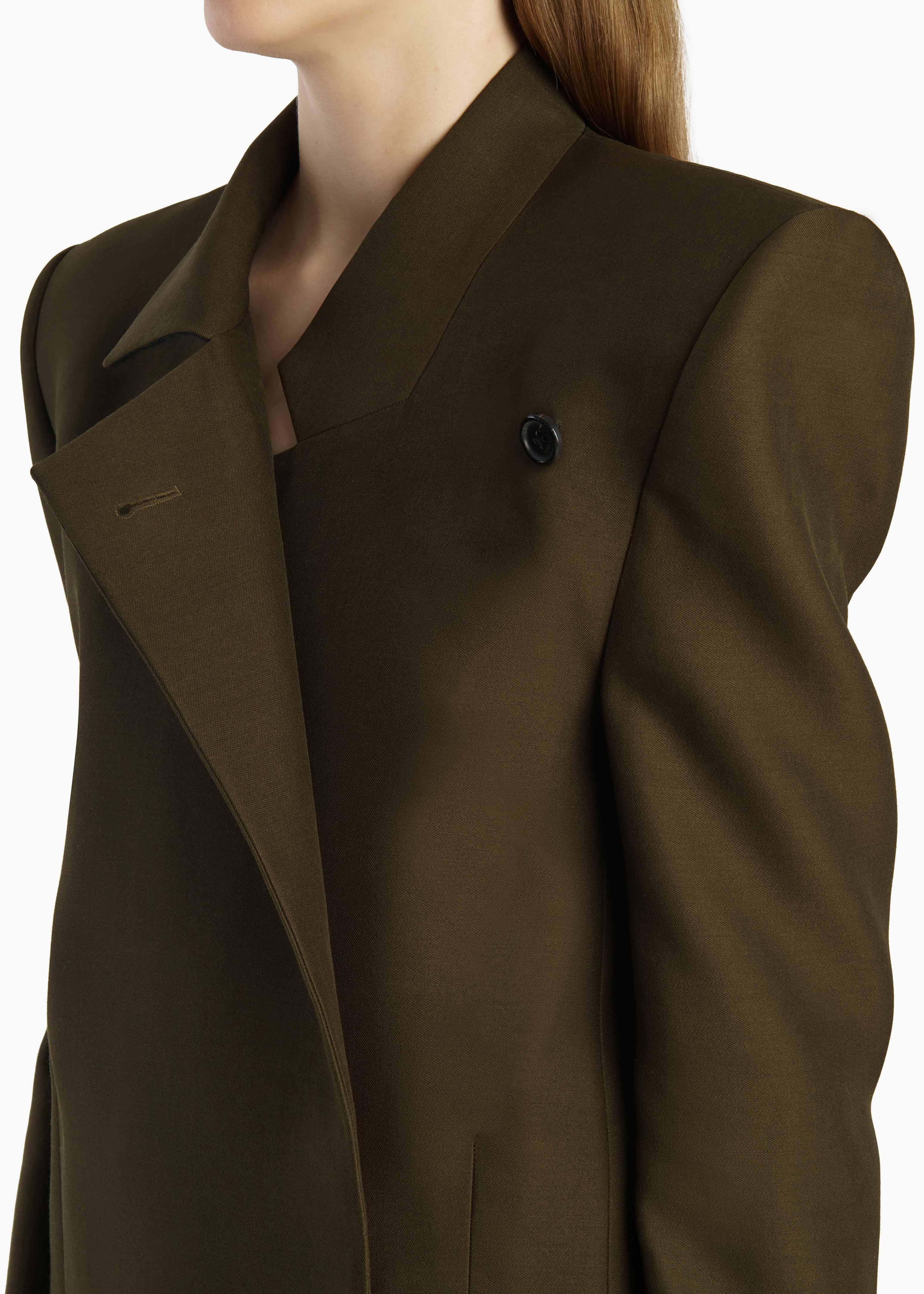 Khaite - Armair Jacket in Dark Olive - Image 5