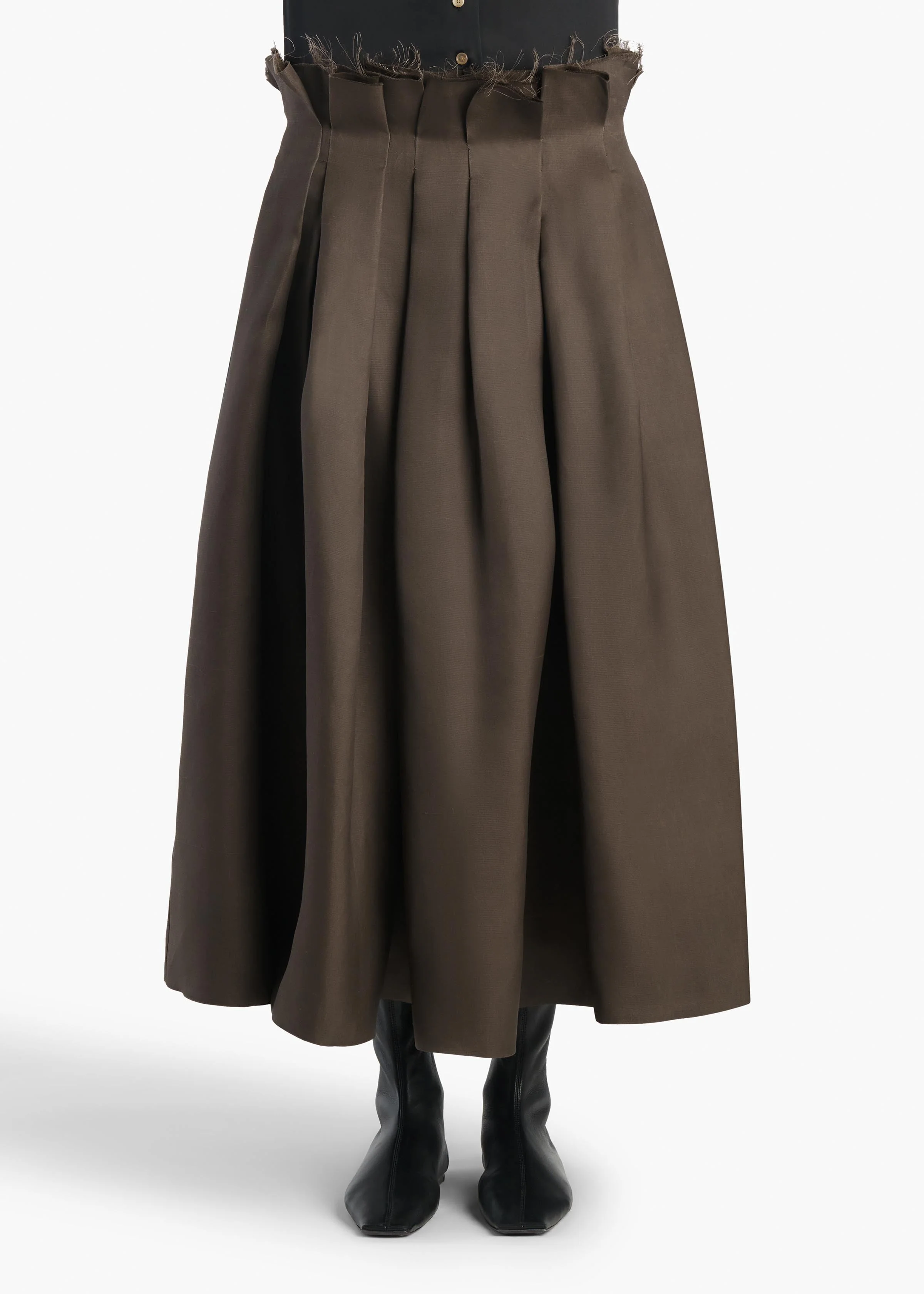 Khaite - Astrid Skirt in Clove - Image 3