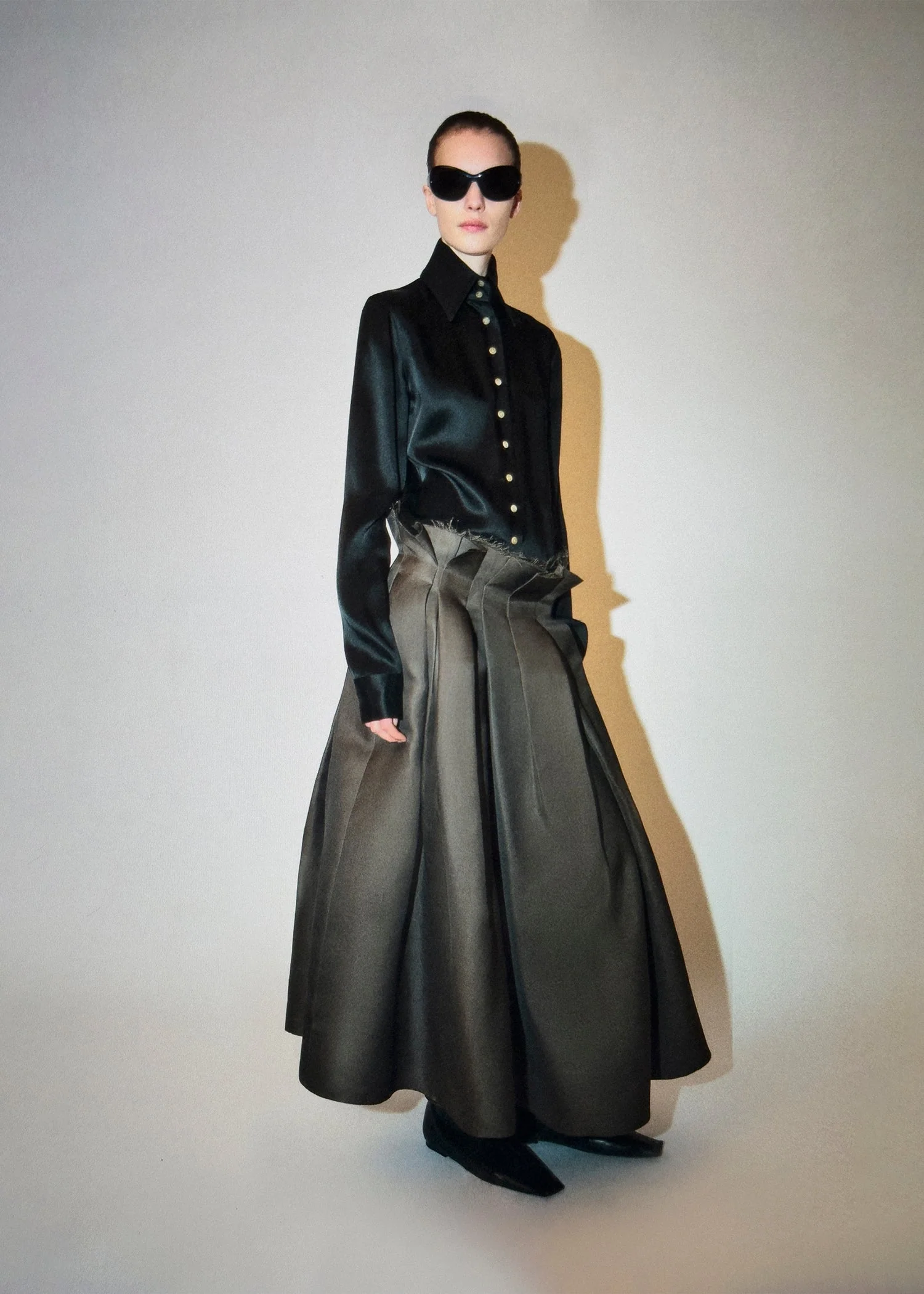 Khaite - Astrid Skirt in Clove - Image 7