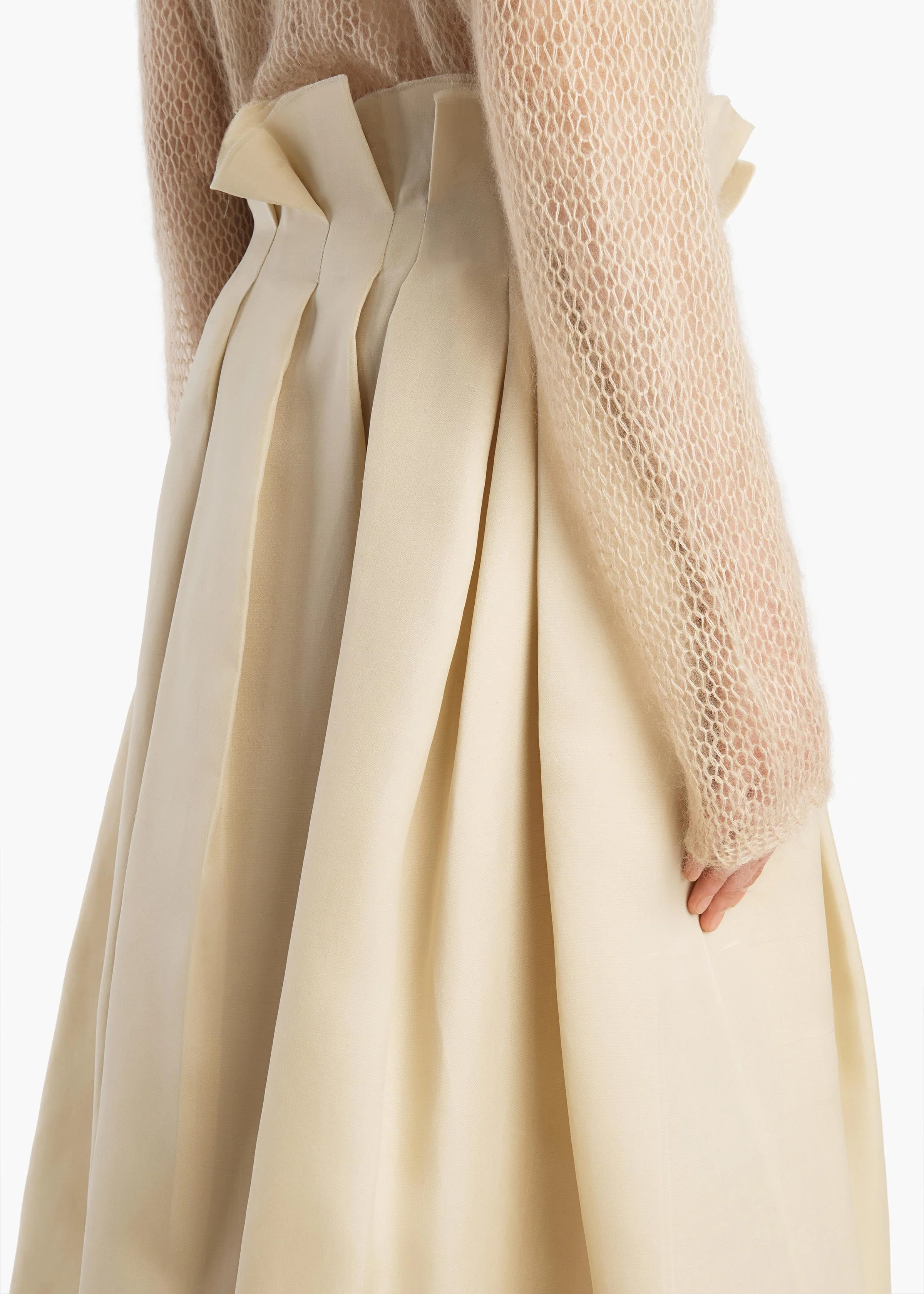 Khaite - Astrid Skirt in Ivory Glow - Image 6