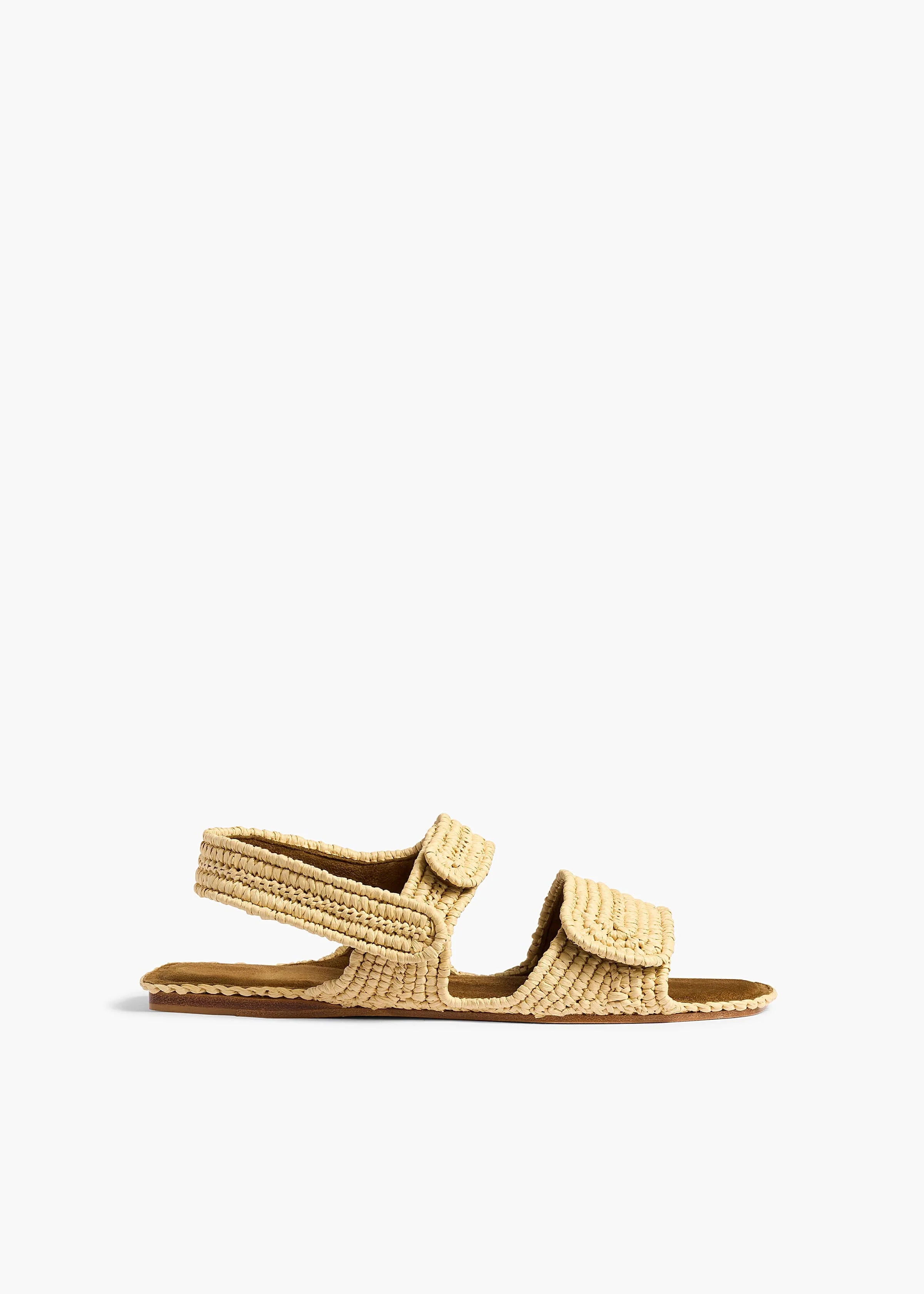 Khaite - Boden Sandal in Natural Raffia