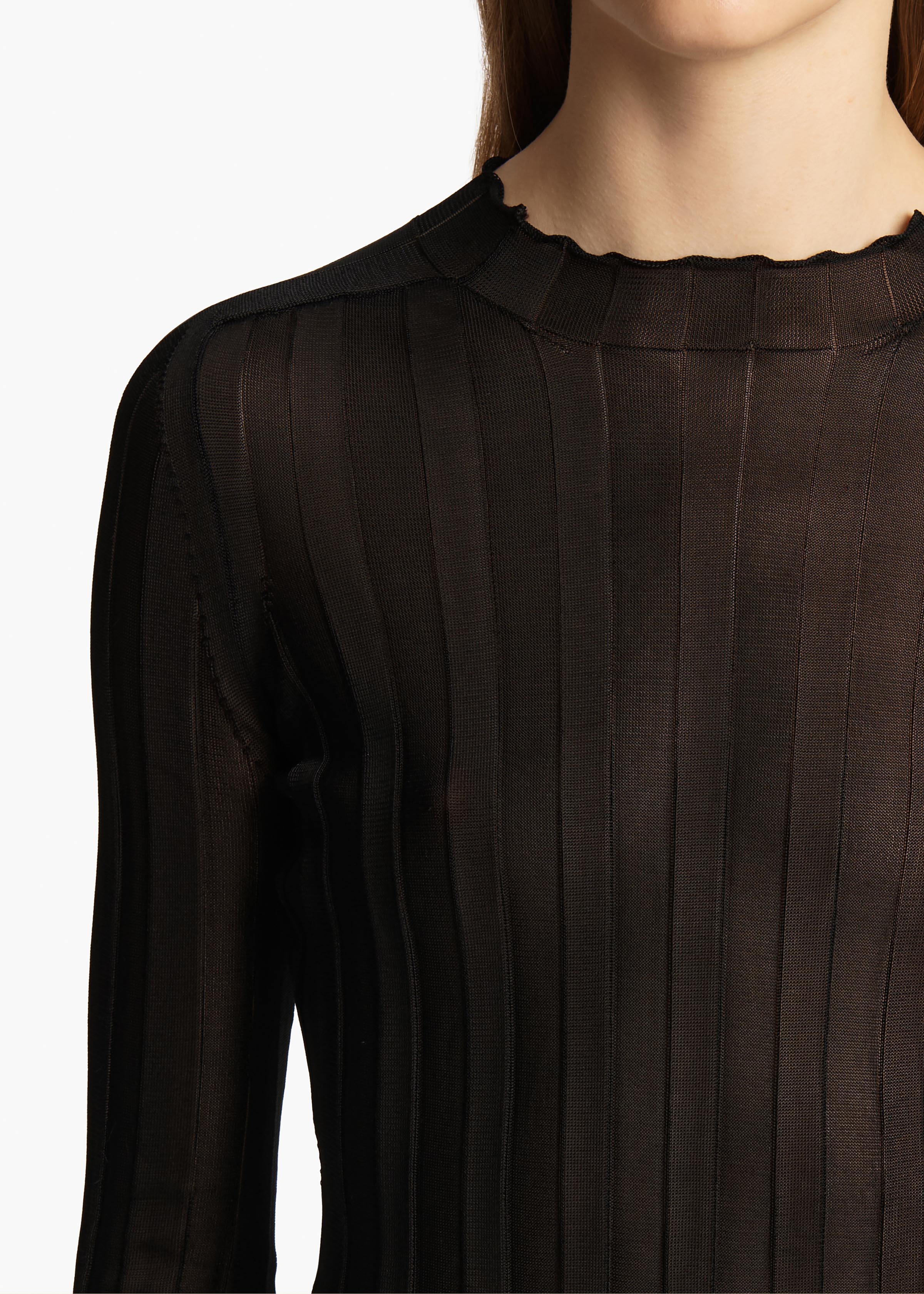 Khaite - Cosette Top in Black - Image 5