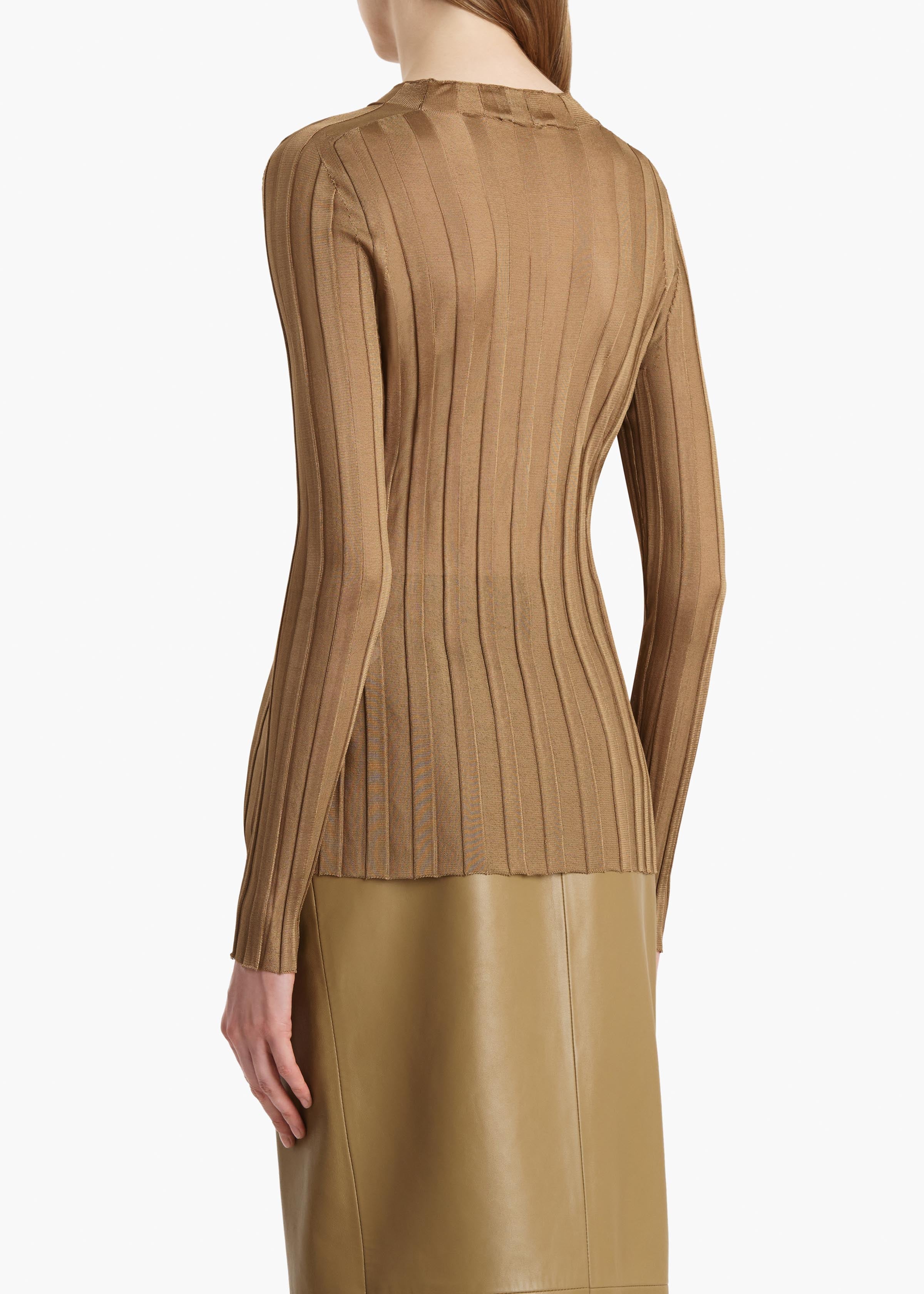 Khaite - Cosette Top in Carob - Image 4