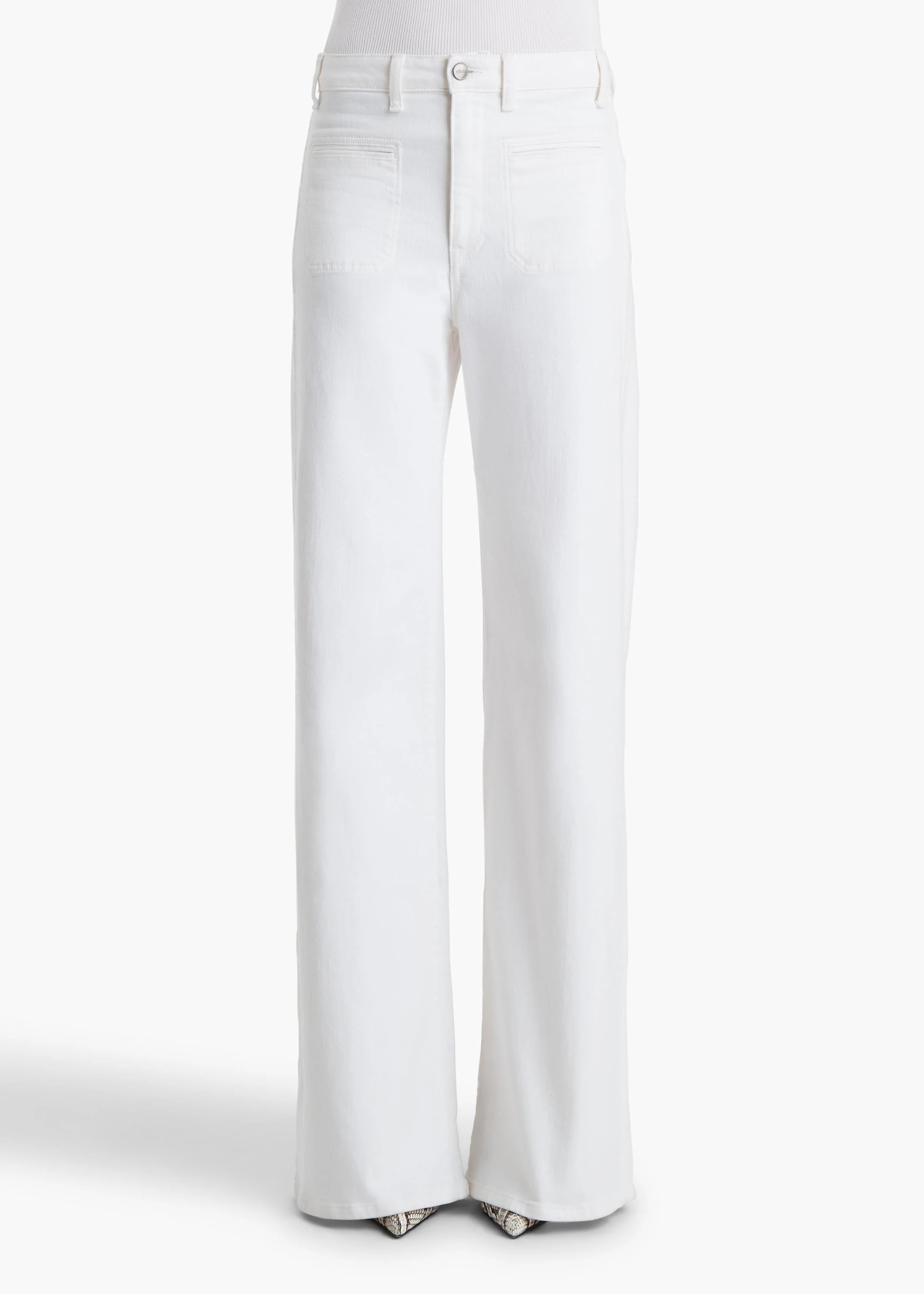 Khaite - Delmonico Jean in White - Image 3