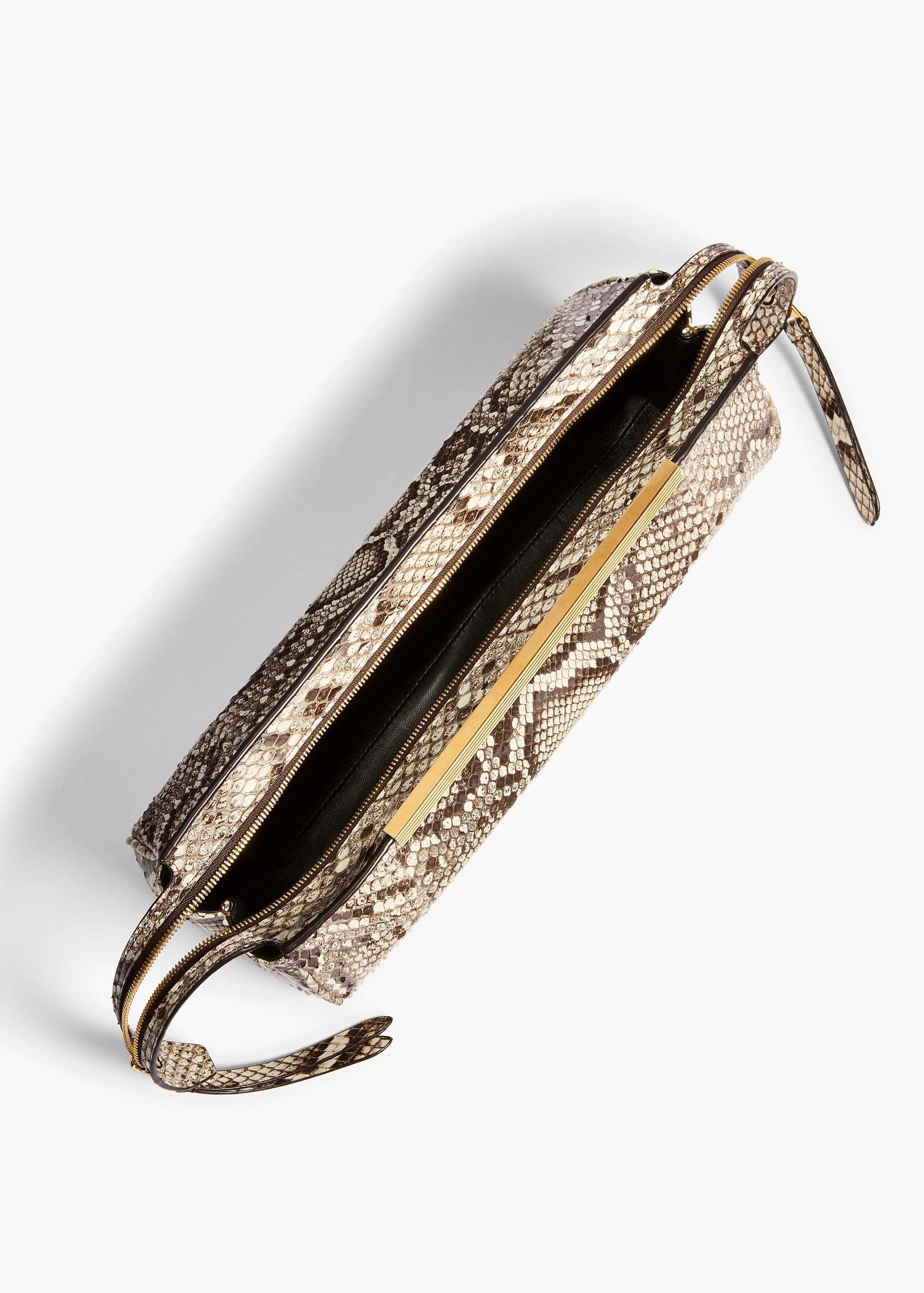 Khaite - Donna Evening Clutch in Natural Python - Image 3