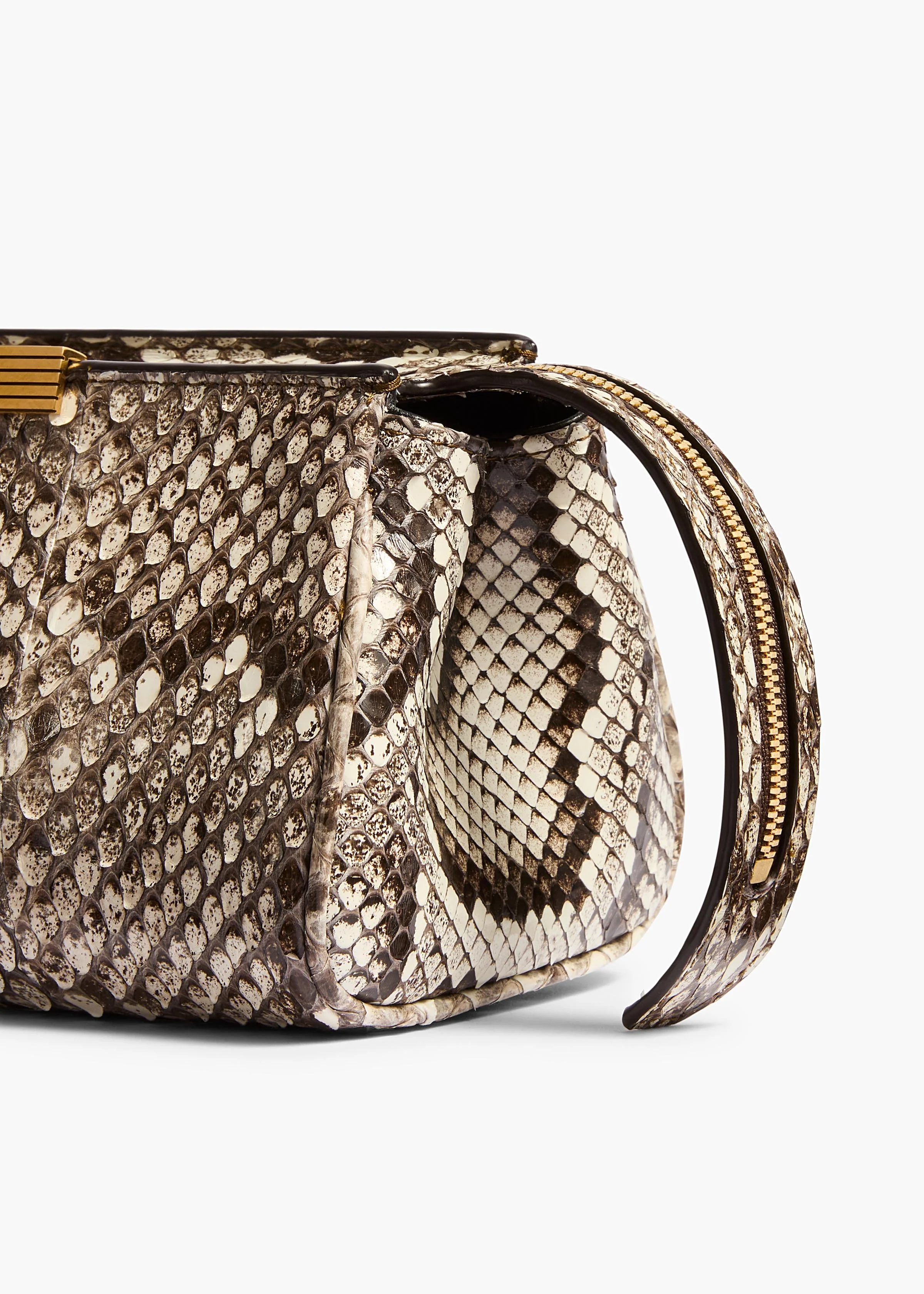 Khaite - Donna Evening Clutch in Natural Python - Image 4