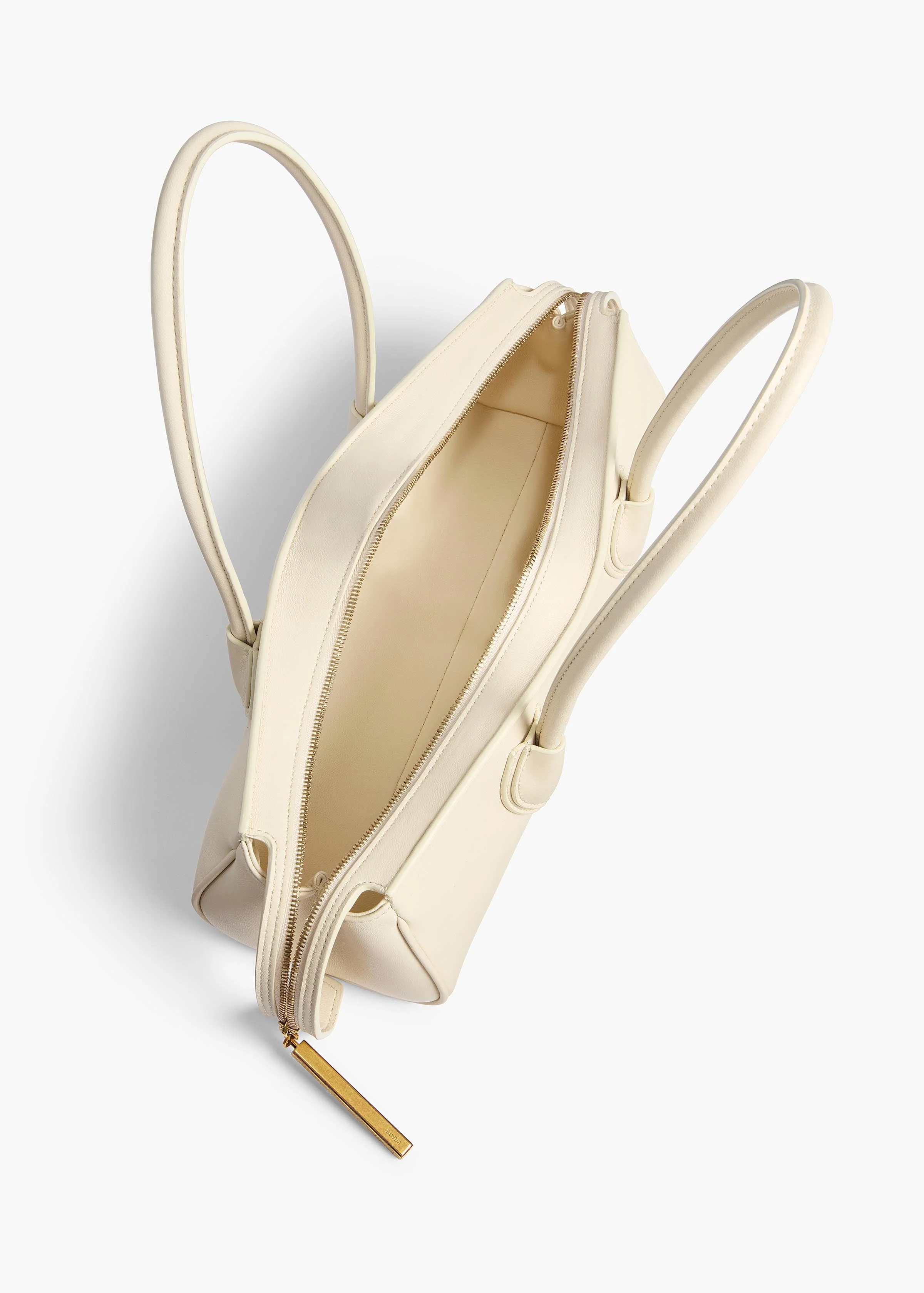 Khaite - Donna Shoulder Bag in Cream Leather - Image 3