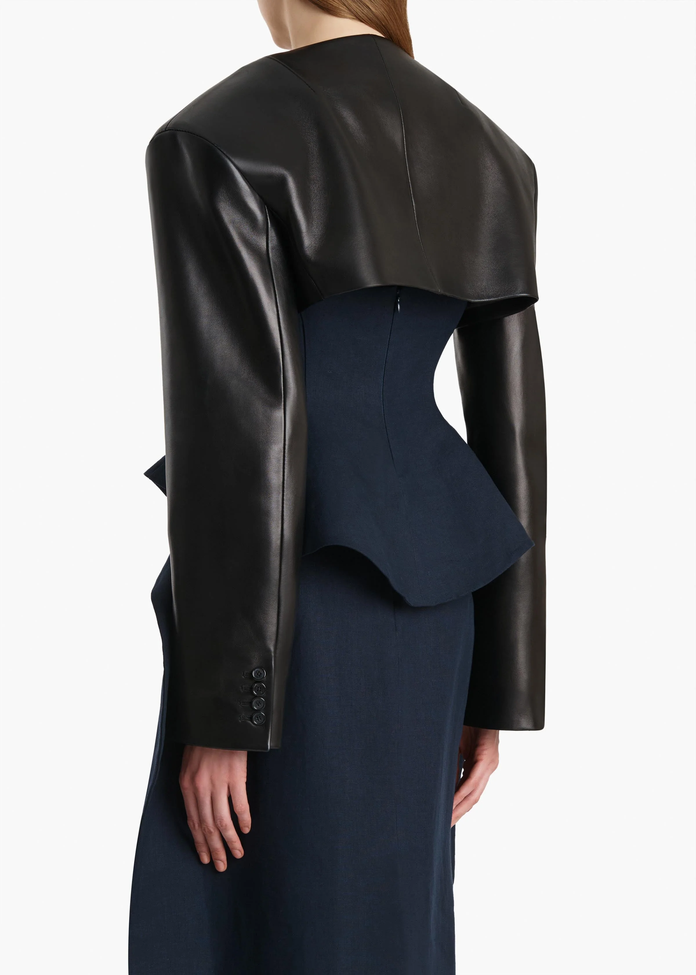 Khaite - Fenla Jacket in Black Leather - Image 4
