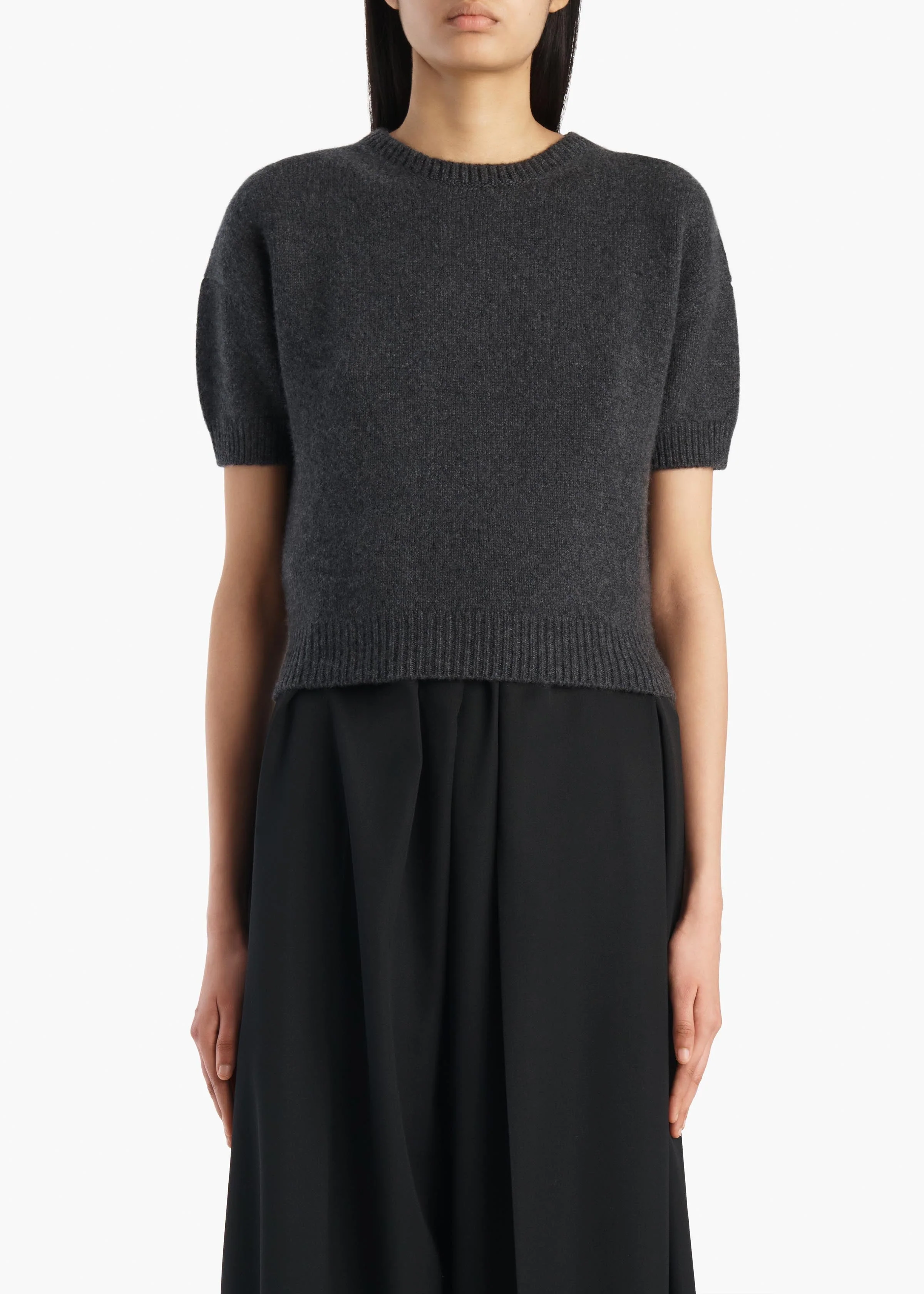 Khaite - Golden Sweater in Charcoal - Image 3