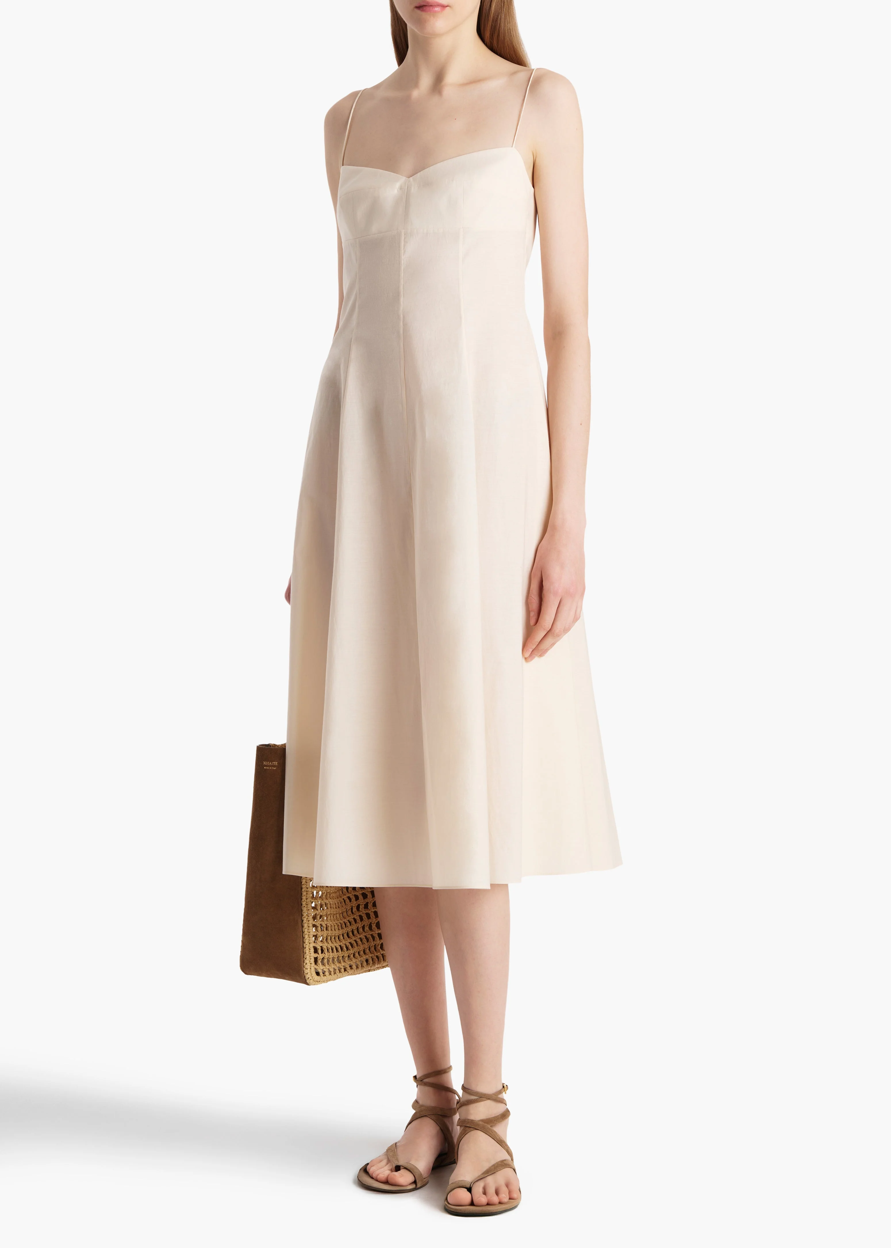 Khaite - Isabella Dress in Bone - Image 2