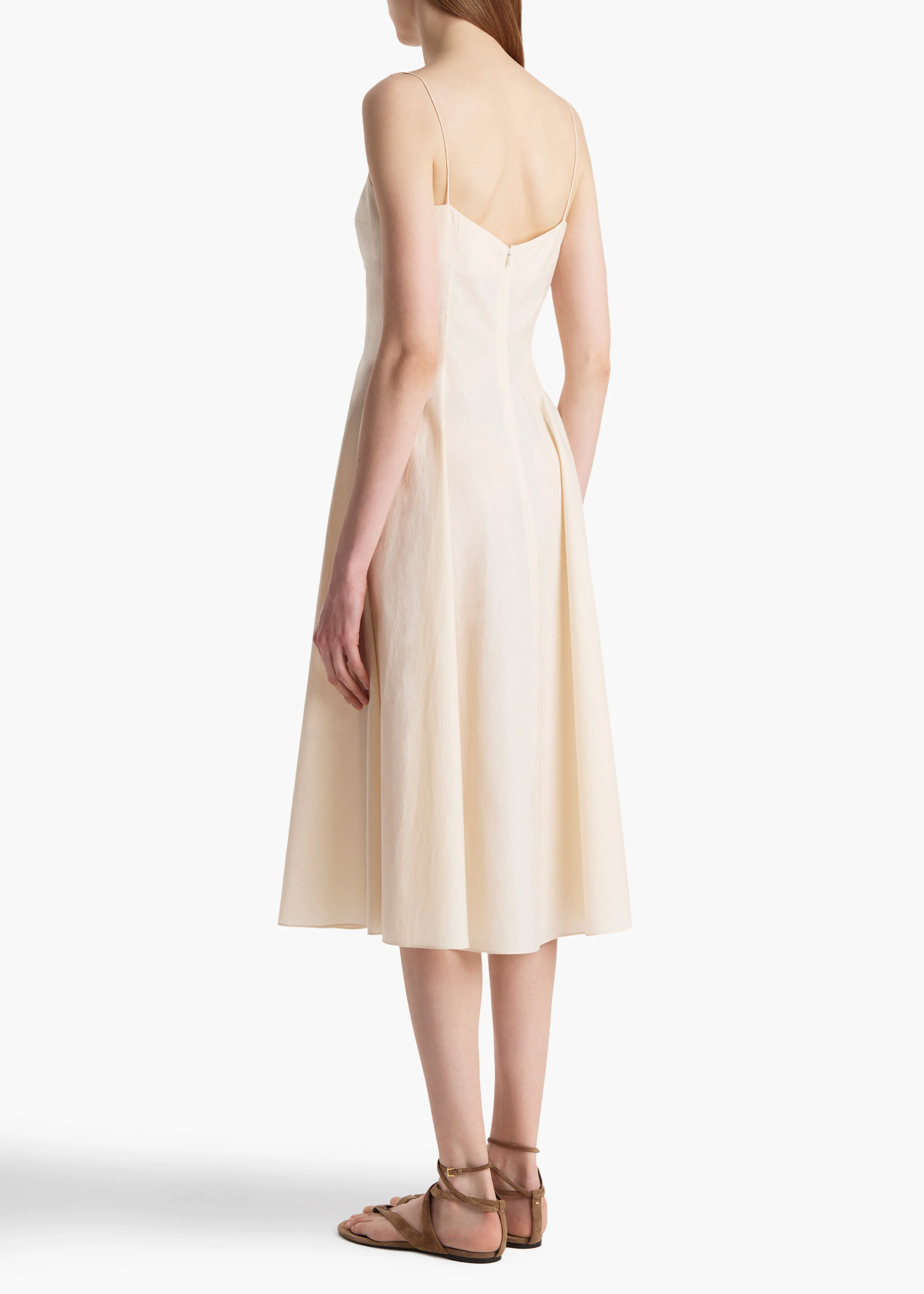 Khaite - Isabella Dress in Bone - Image 4