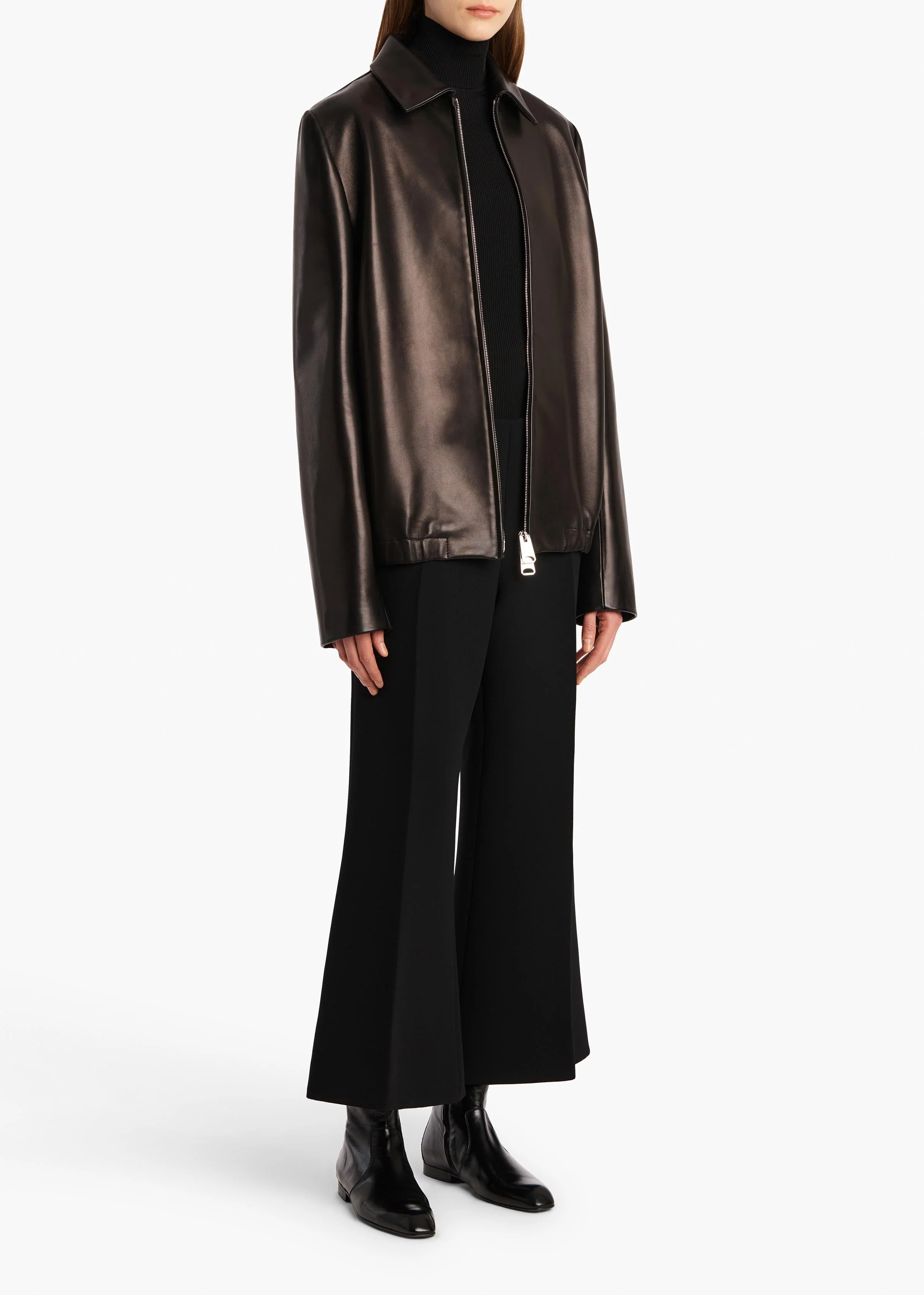 Khaite - Jackson Jacket in Black Leather - Image 2