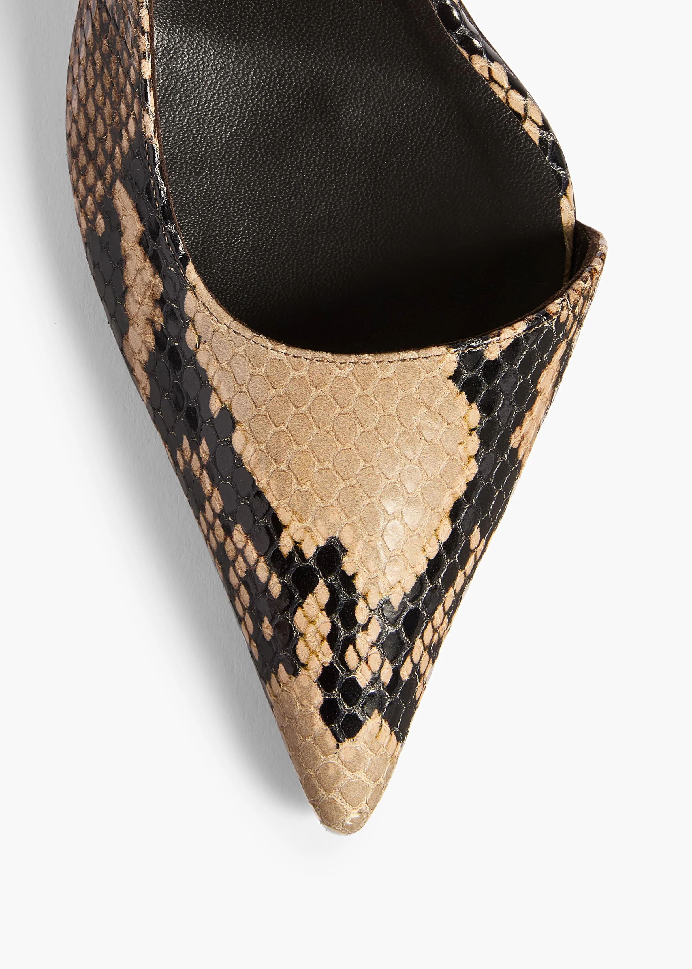 Khaite - Jett D'Orsay Low Pump in Python - Embossed Taupe - Image 3
