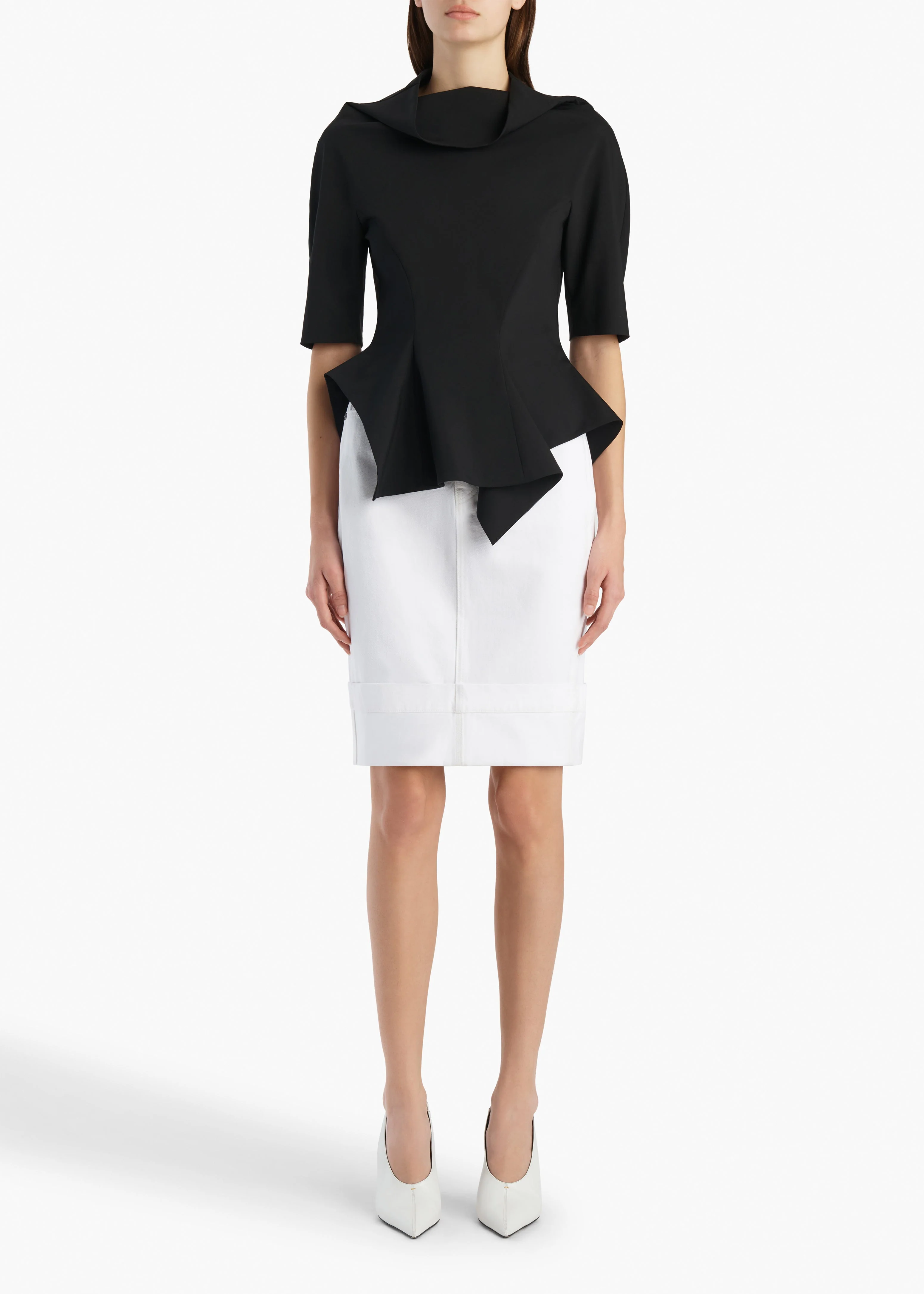 Khaite - Kendra Skirt in White - Image 2