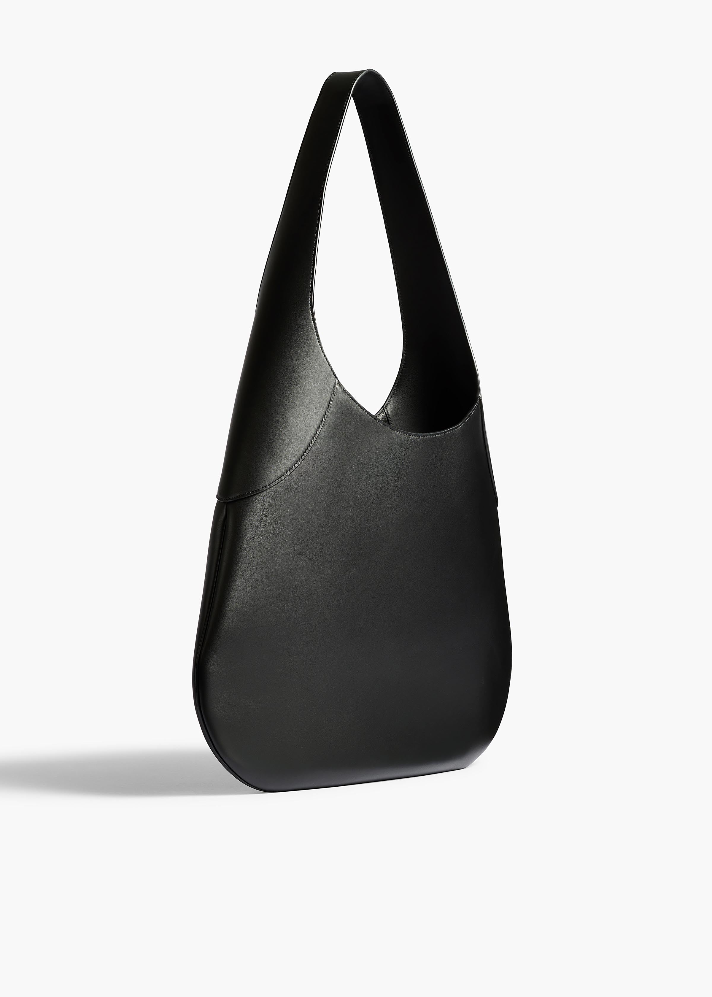 Khaite - Large Joan Hobo in Black Leather - Image 2