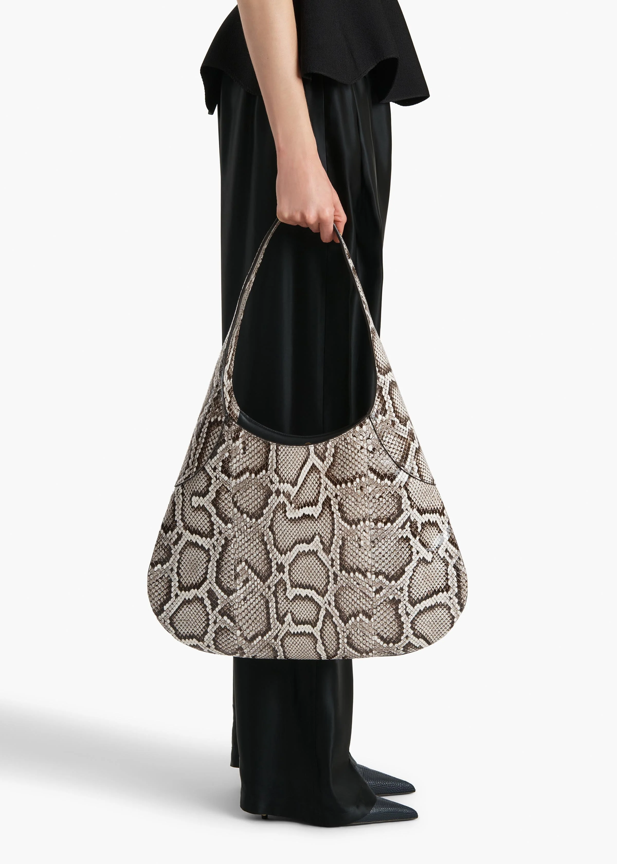 Khaite - Large Joan Hobo in Natural Python - Image 6