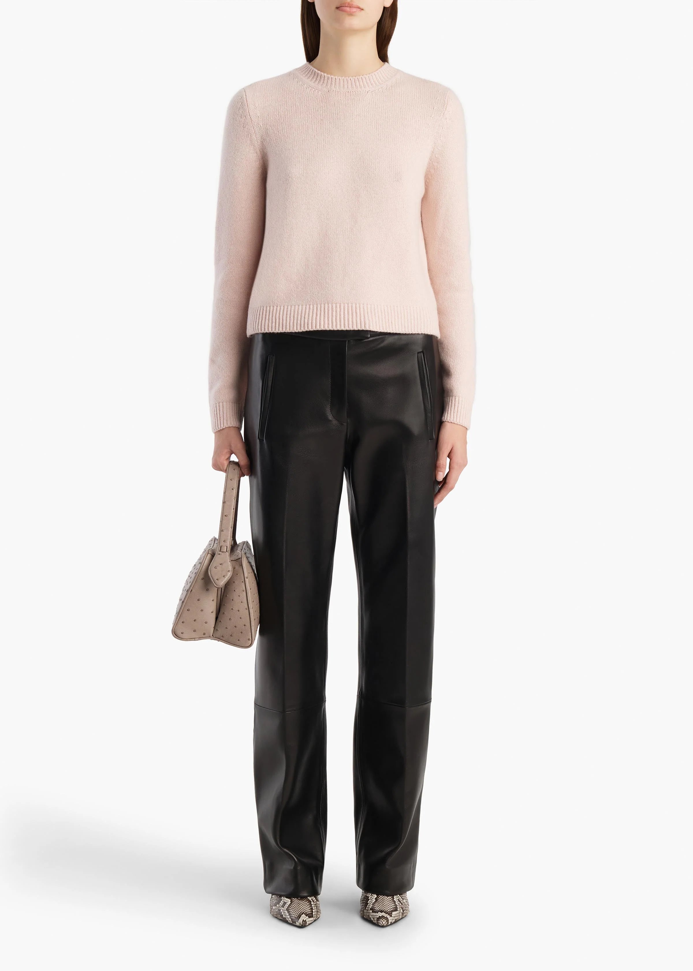 Khaite - Leta Sweater in Dusty Rose - Image 2