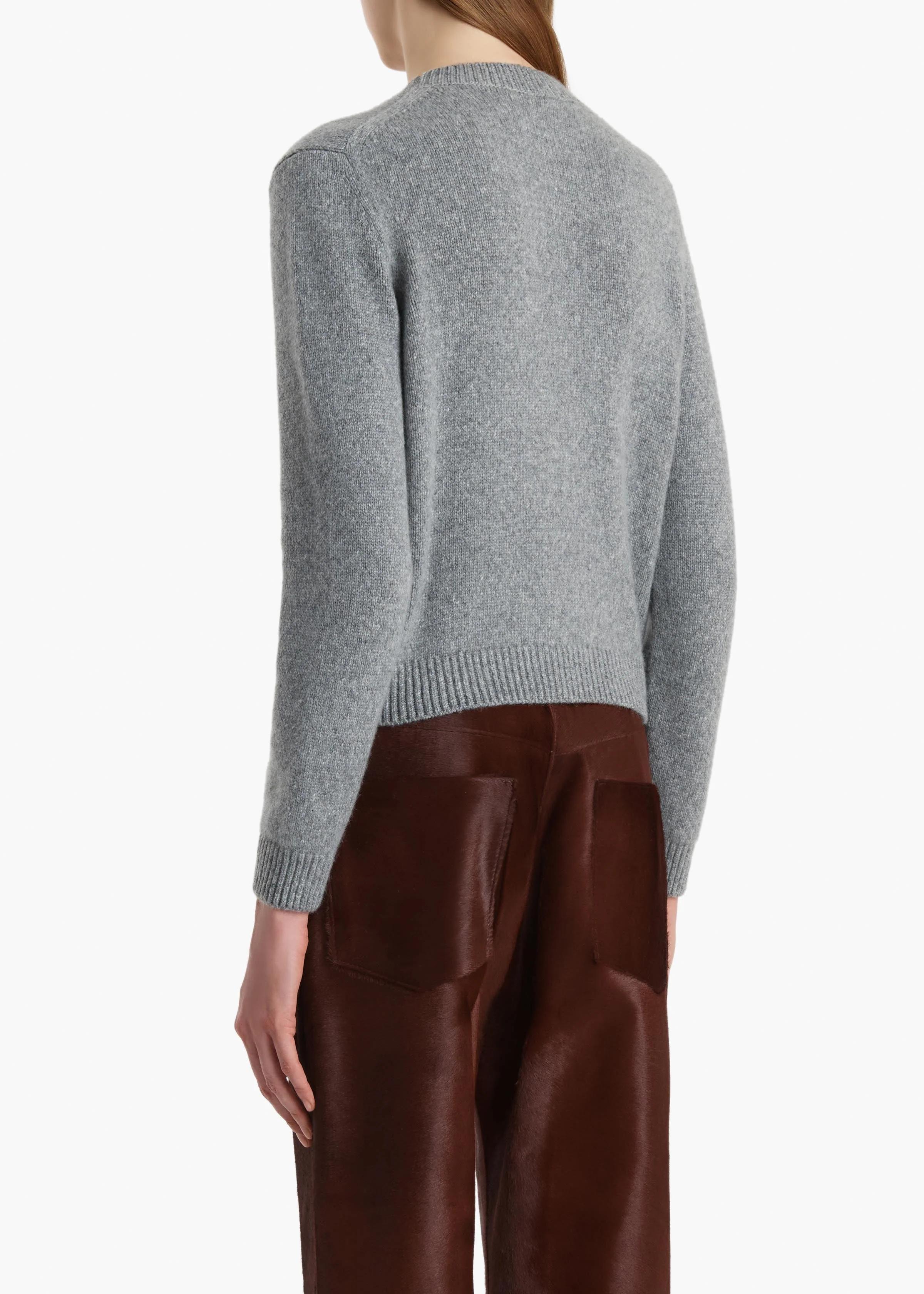 Khaite - Leta Sweater in Fog - Image 4