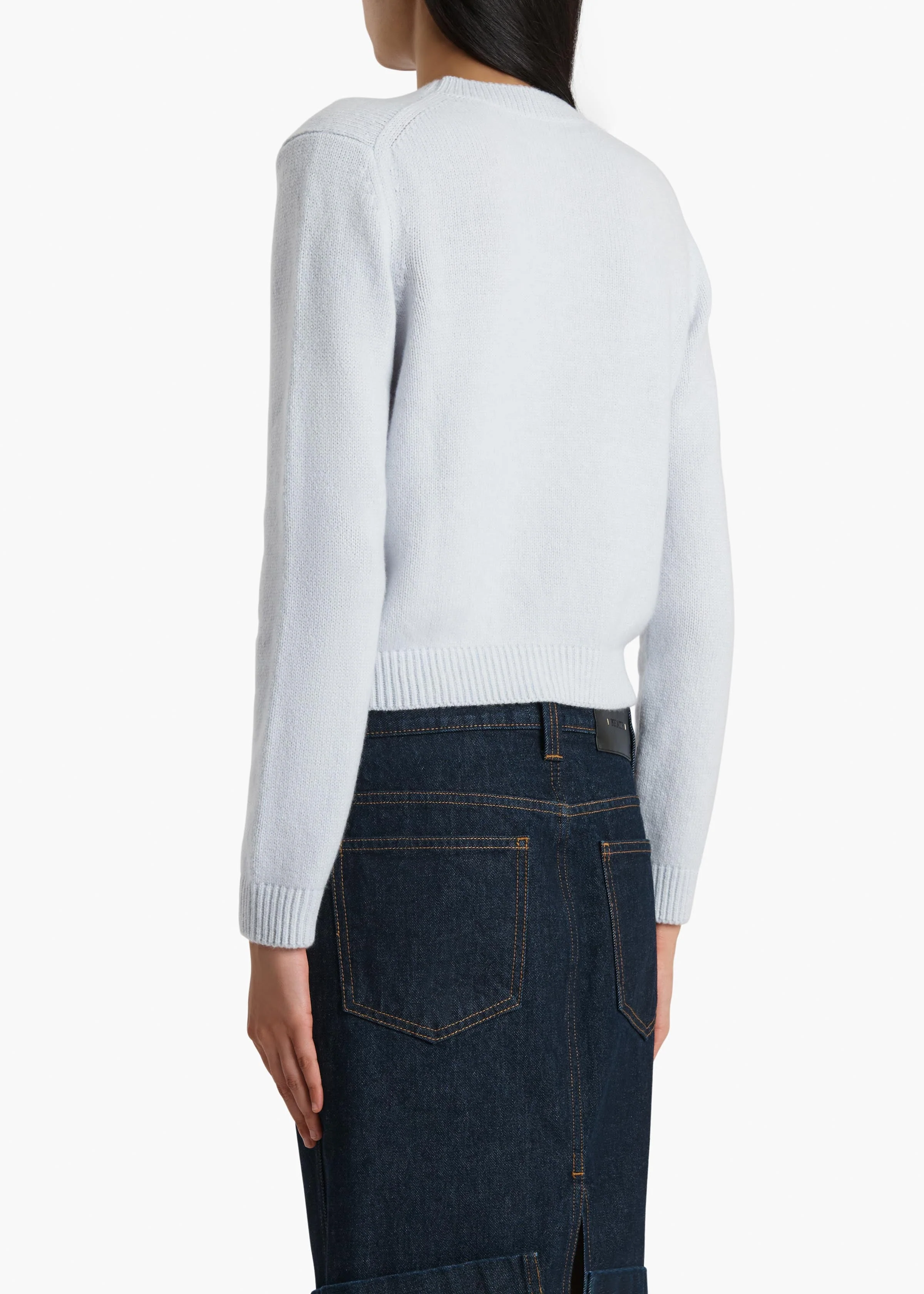 Khaite - Leta Sweater in Ice Blue - Image 4