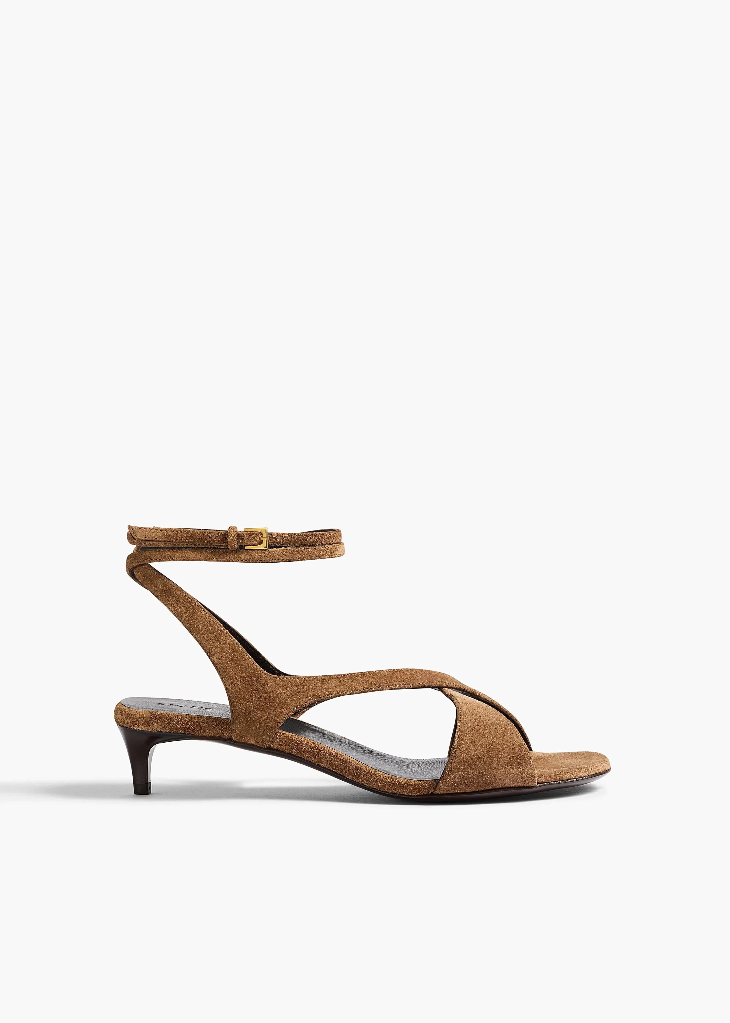 Khaite - Liria Kitten Heel Sandal in Dattero Suede