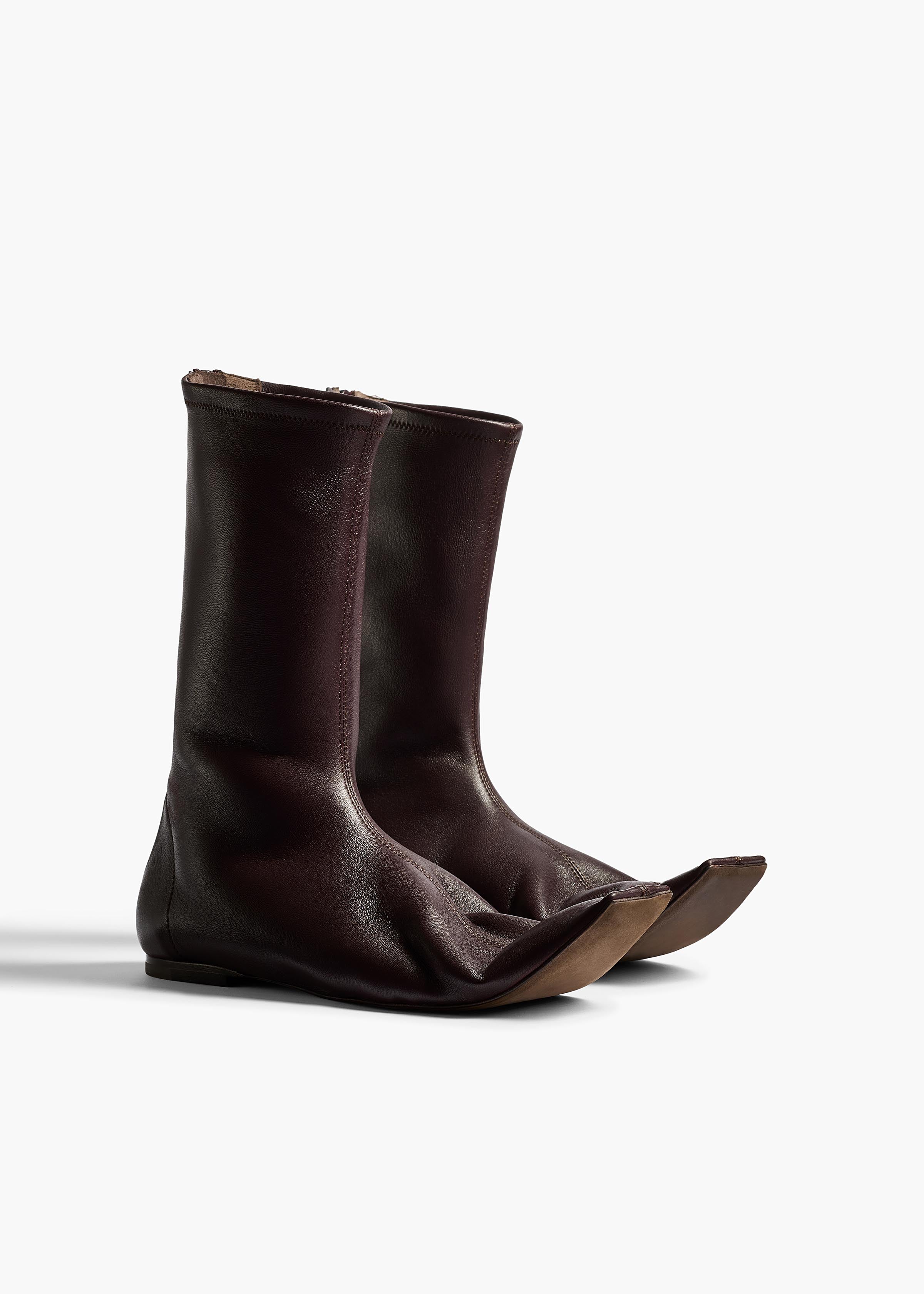 Khaite - Marlene Boot in Rouge Noir - Image 3