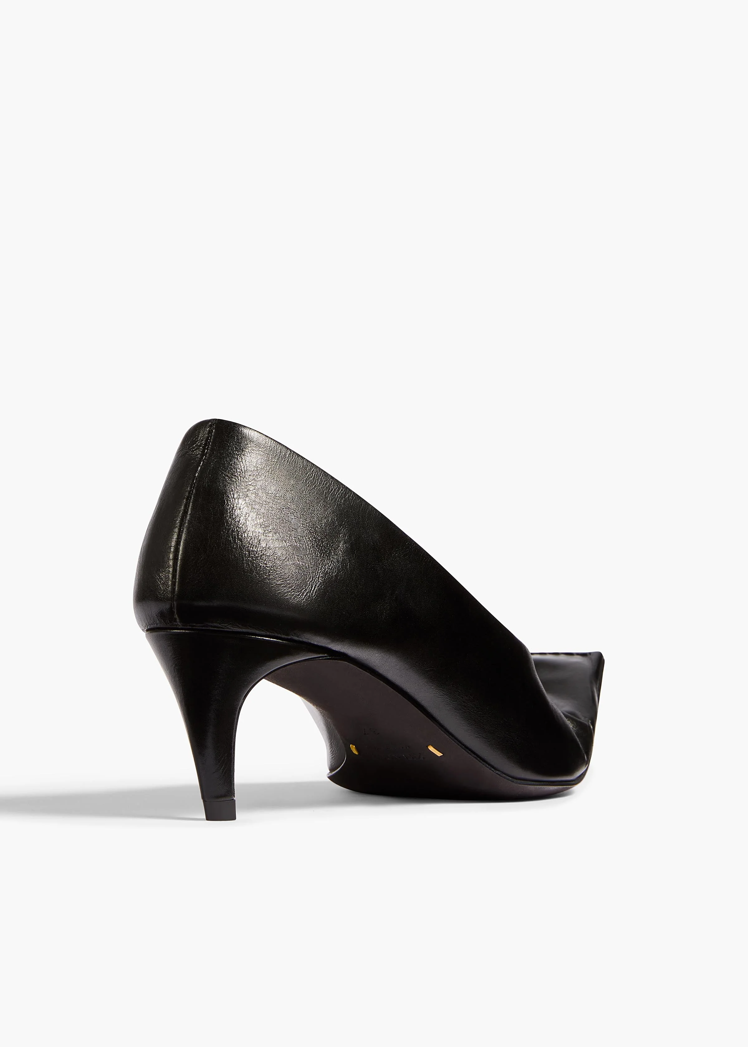 Khaite - Marlene Pump in Black Glazed Leather - Image 6